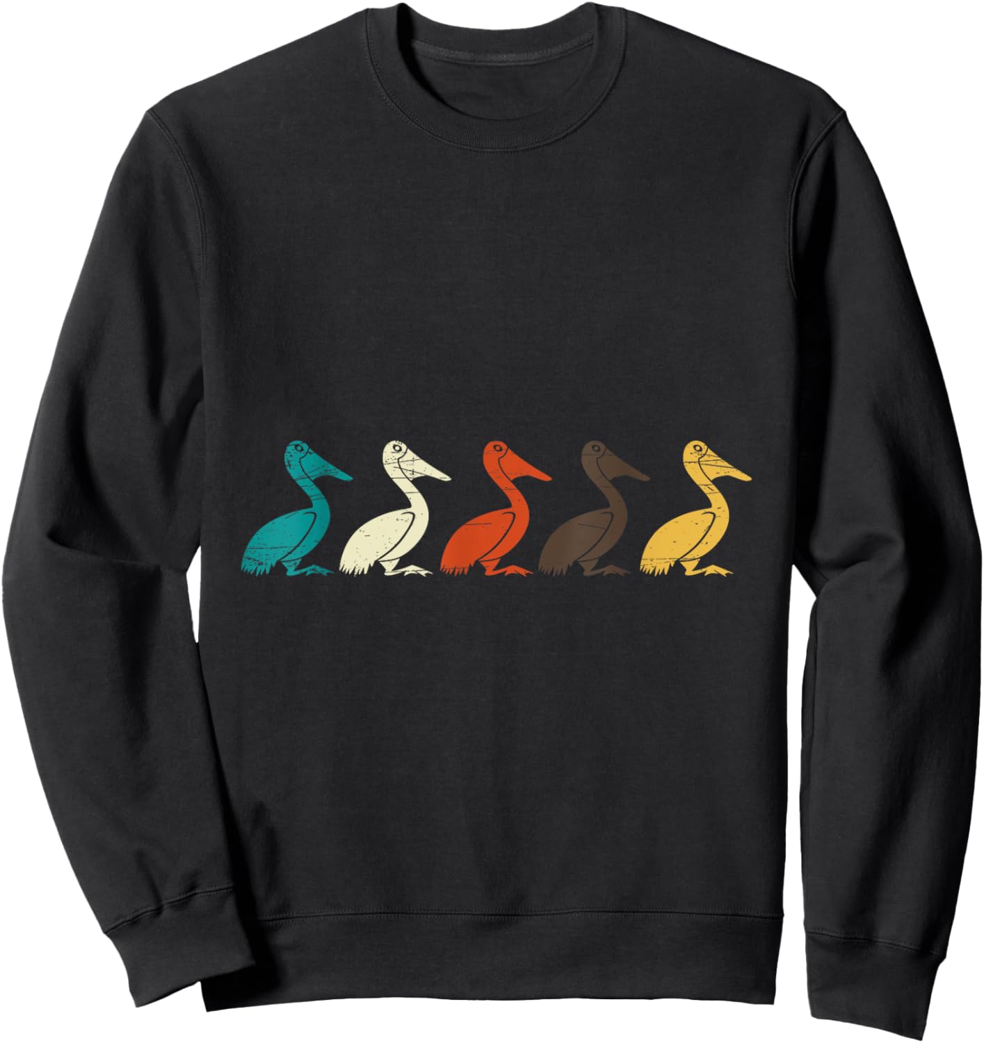 Pelican Water Bird Ornithology Tropical Pelican Gift Pelican Sweatshirt - Sweatshirt | Black