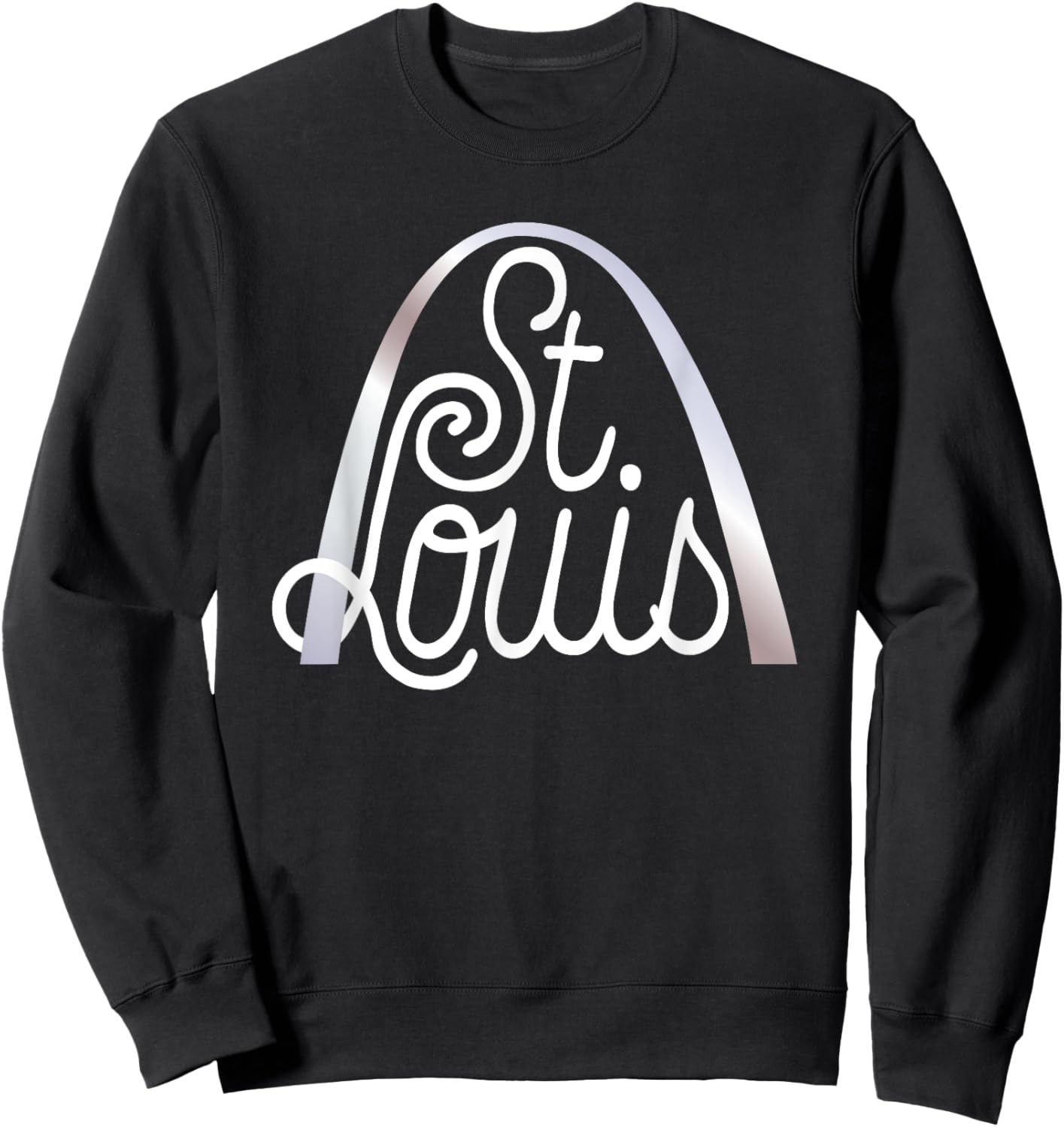 Saint Louis Missouri Souvenir Gateway Arch Traveler Present Sweatshirt - Sweatshirt | Black