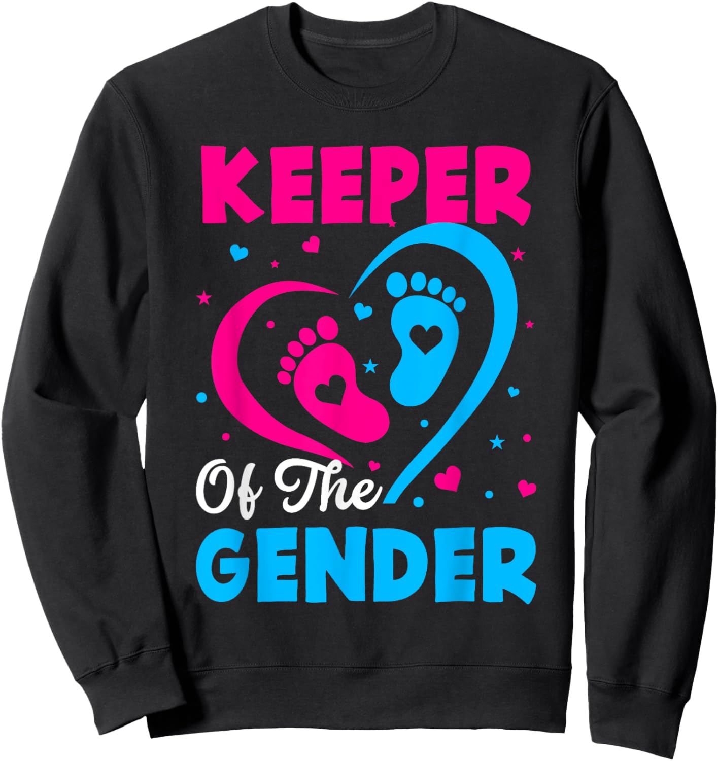 Keeper of the Gender Baby Reveal Sweatshirt - Sweatshirt | Black