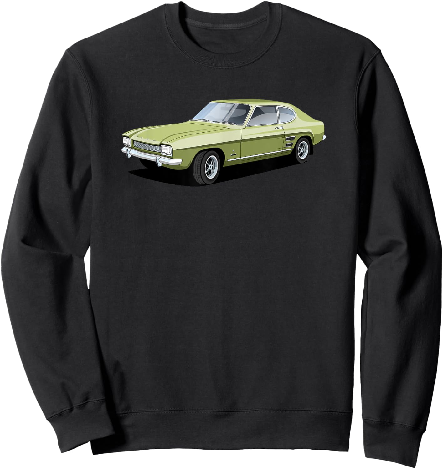 British Classic Car Capri sports car Sweatshirt - Sweatshirt | Black