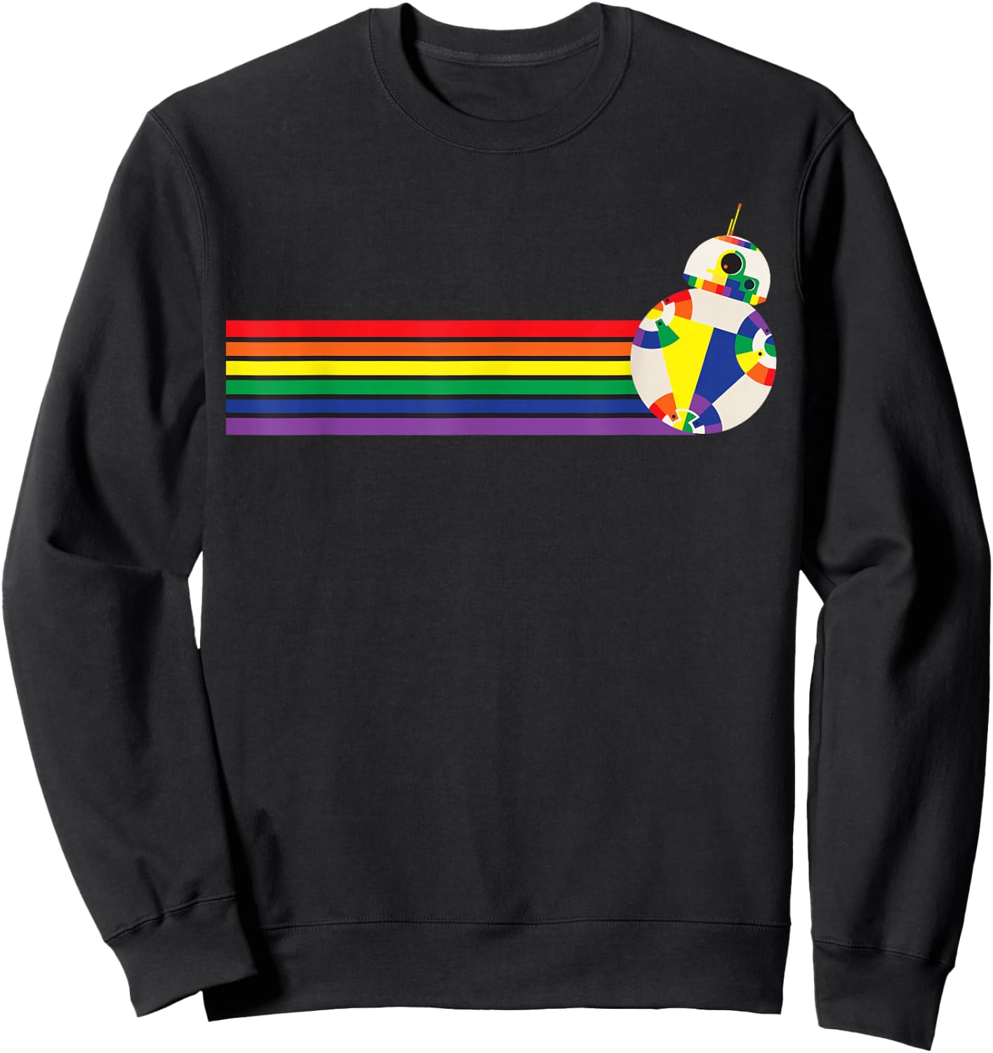 Star Wars BB-8 Rainbow Sweatshirt - Sweatshirt | Black