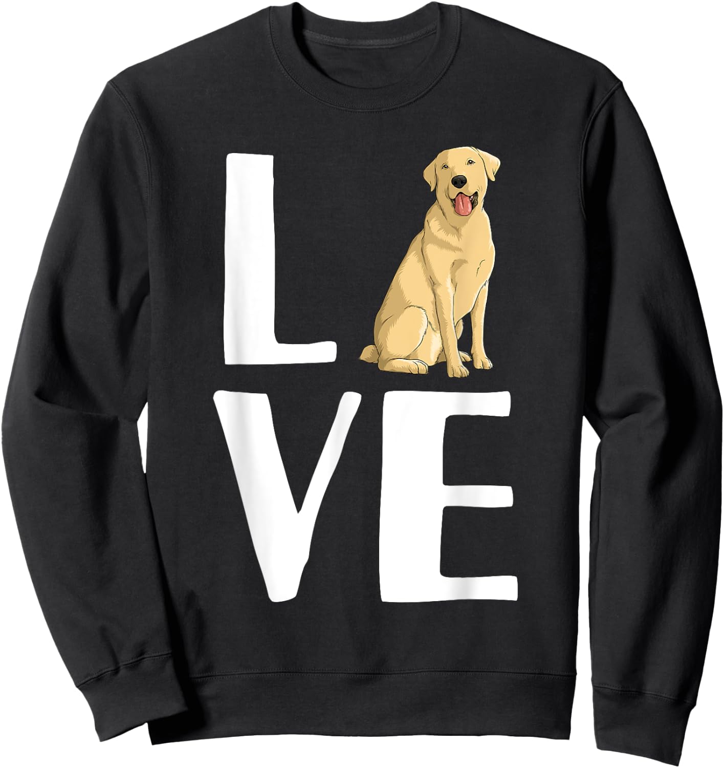 Cool Labrador Women Yellow Lab Dog Lab Retriever Sweatshirt - Sweatshirt | Black