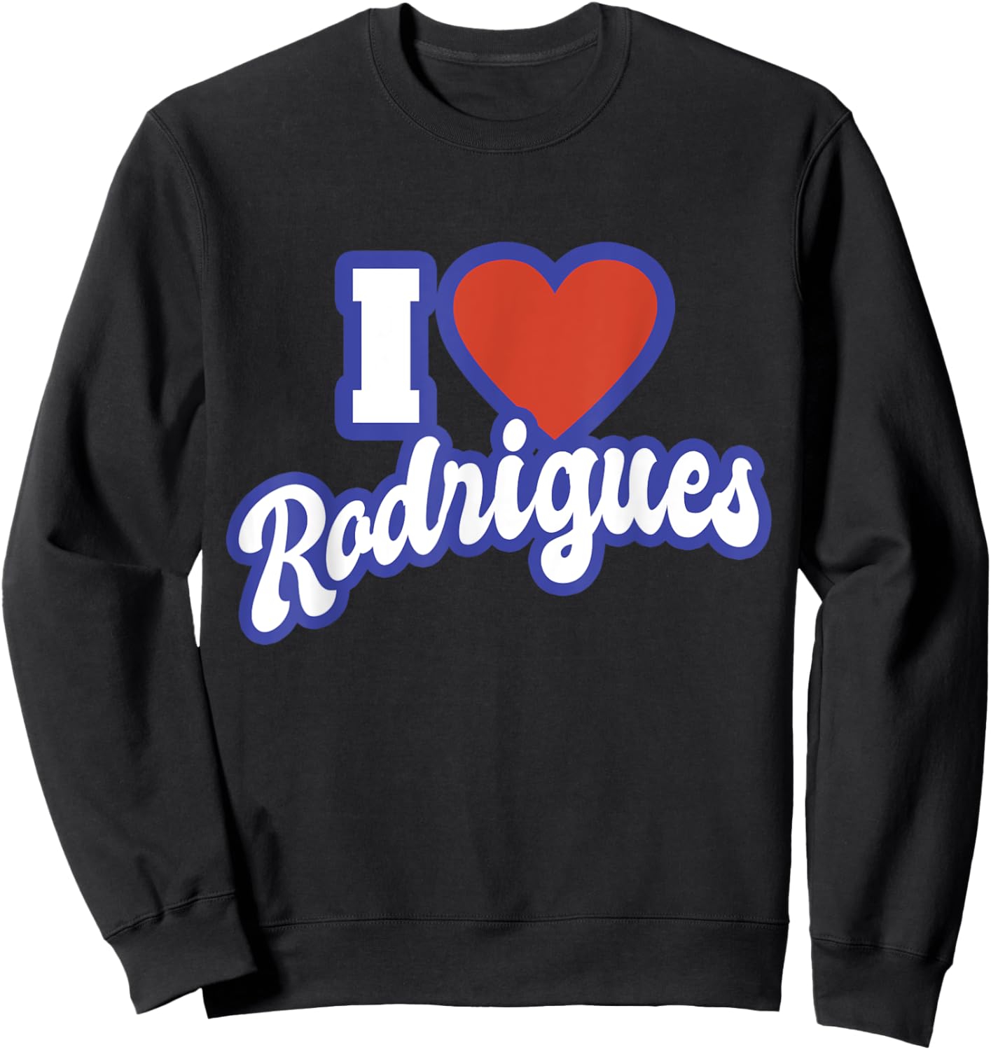 I Love Rodrigues Sweatshirt - Sweatshirt | Black