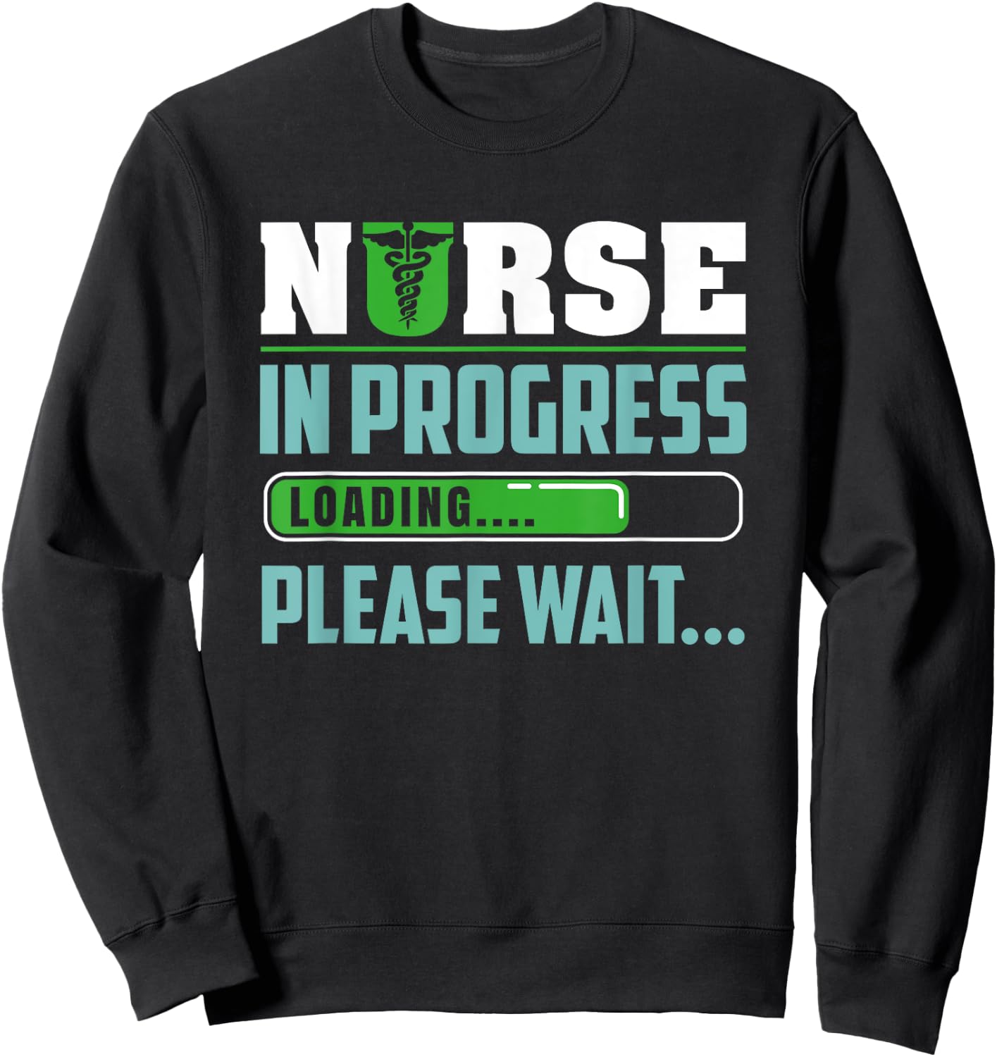 Cute Nursing Student Humor | Funny Future Nurse Saying Sweatshirt - Sweatshirt | Black