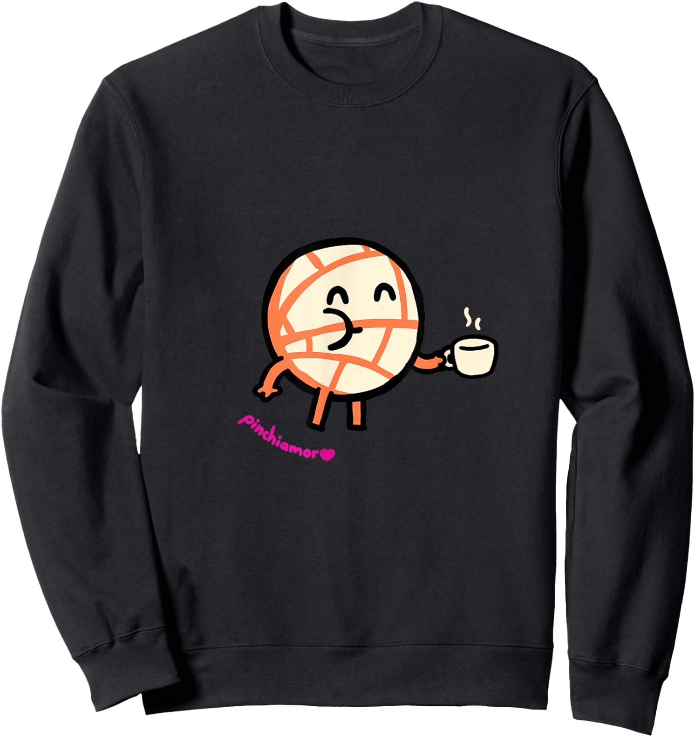 Couple desing Coffe and Pan, Love. Sweatshirt - Sweatshirt | Black
