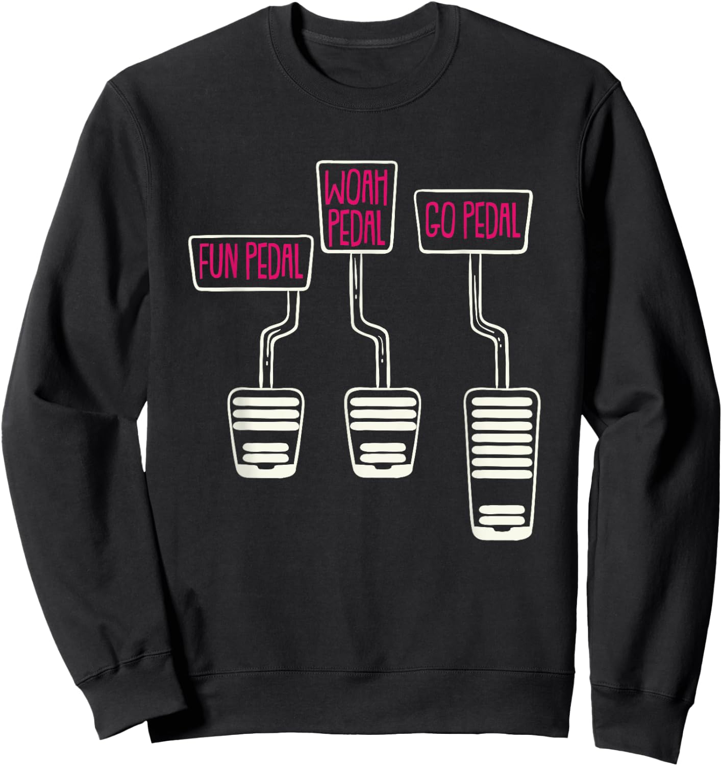 Manual Transmission Fun Pedal Shift Clutch Engine JDM Tuning Sweatshirt - Sweatshirt | Black