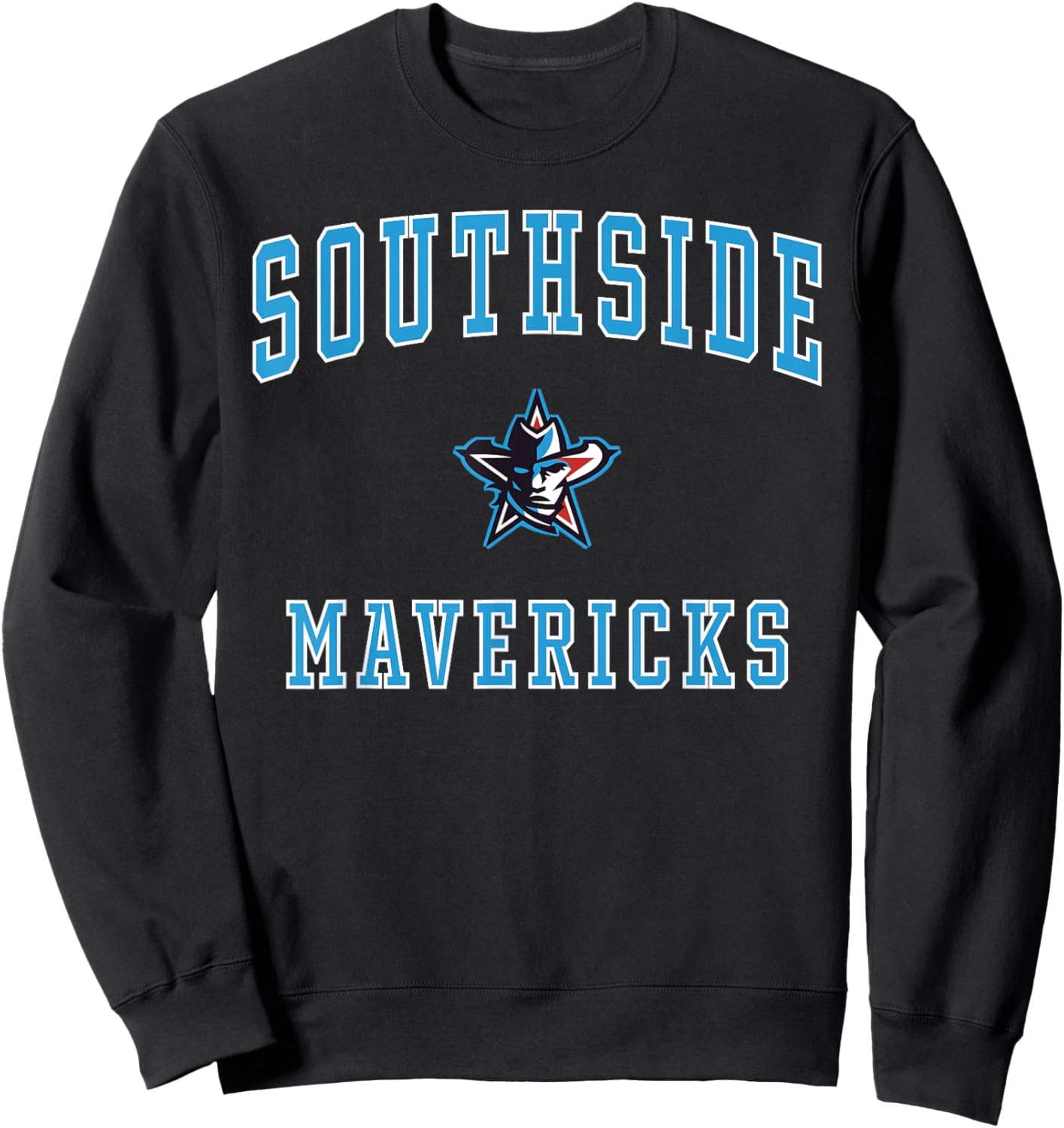 Southside High School Blue Mavericks Sweatshirt - Sweatshirt | Black