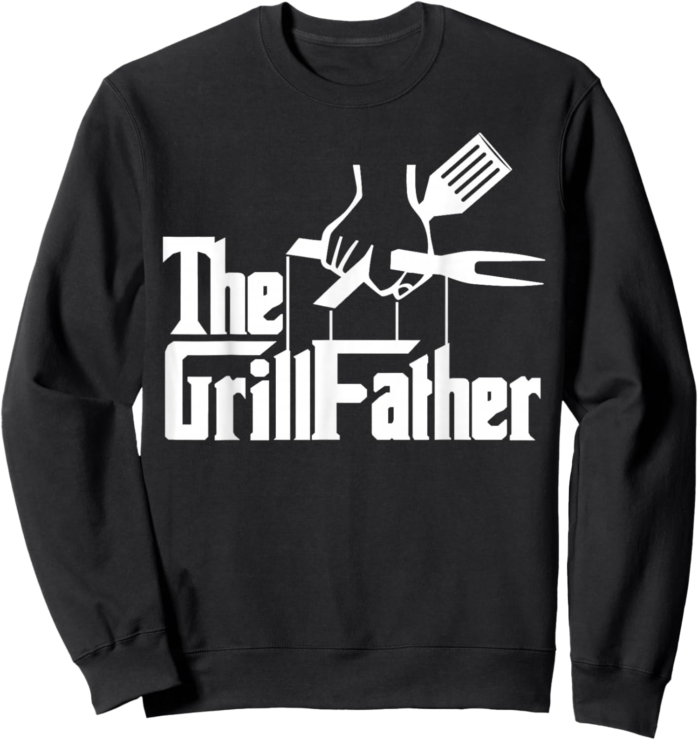 Grillfather Barbecue BBQ Grill Master Smoker Meat Lover Sweatshirt - Sweatshirt | Black