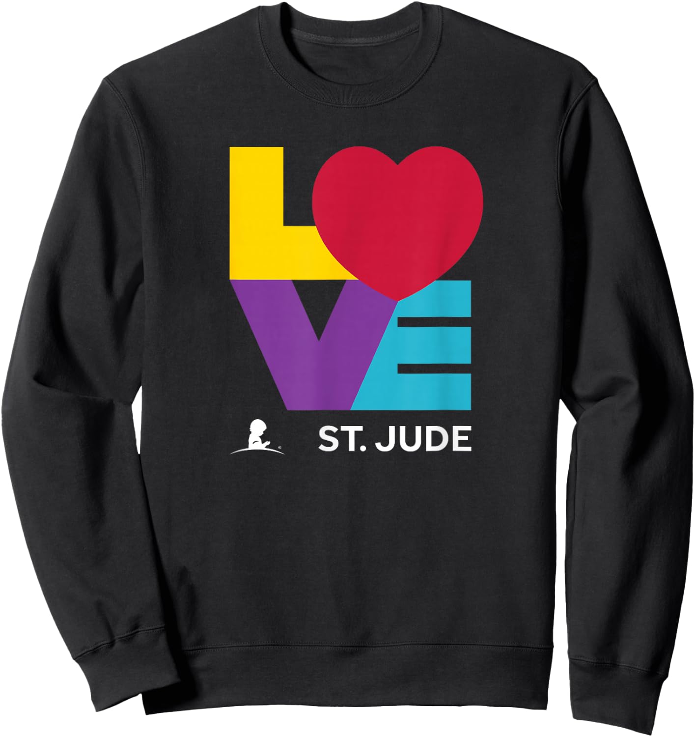 St. Jude Children's Research Hospital LOVE Sweatshirt - Sweatshirt | Black