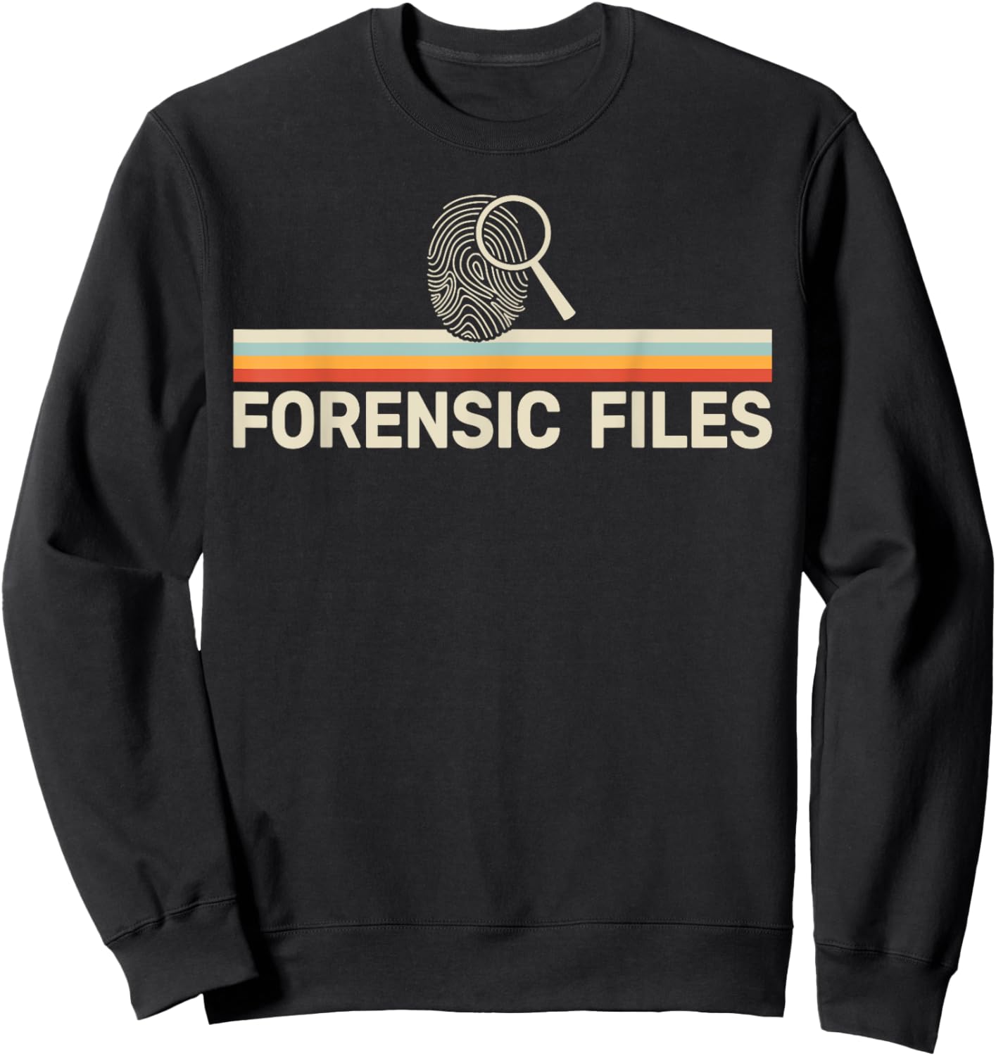Forensics Crime Investigator retro Forensic Science Sweatshirt - Sweatshirt | Black