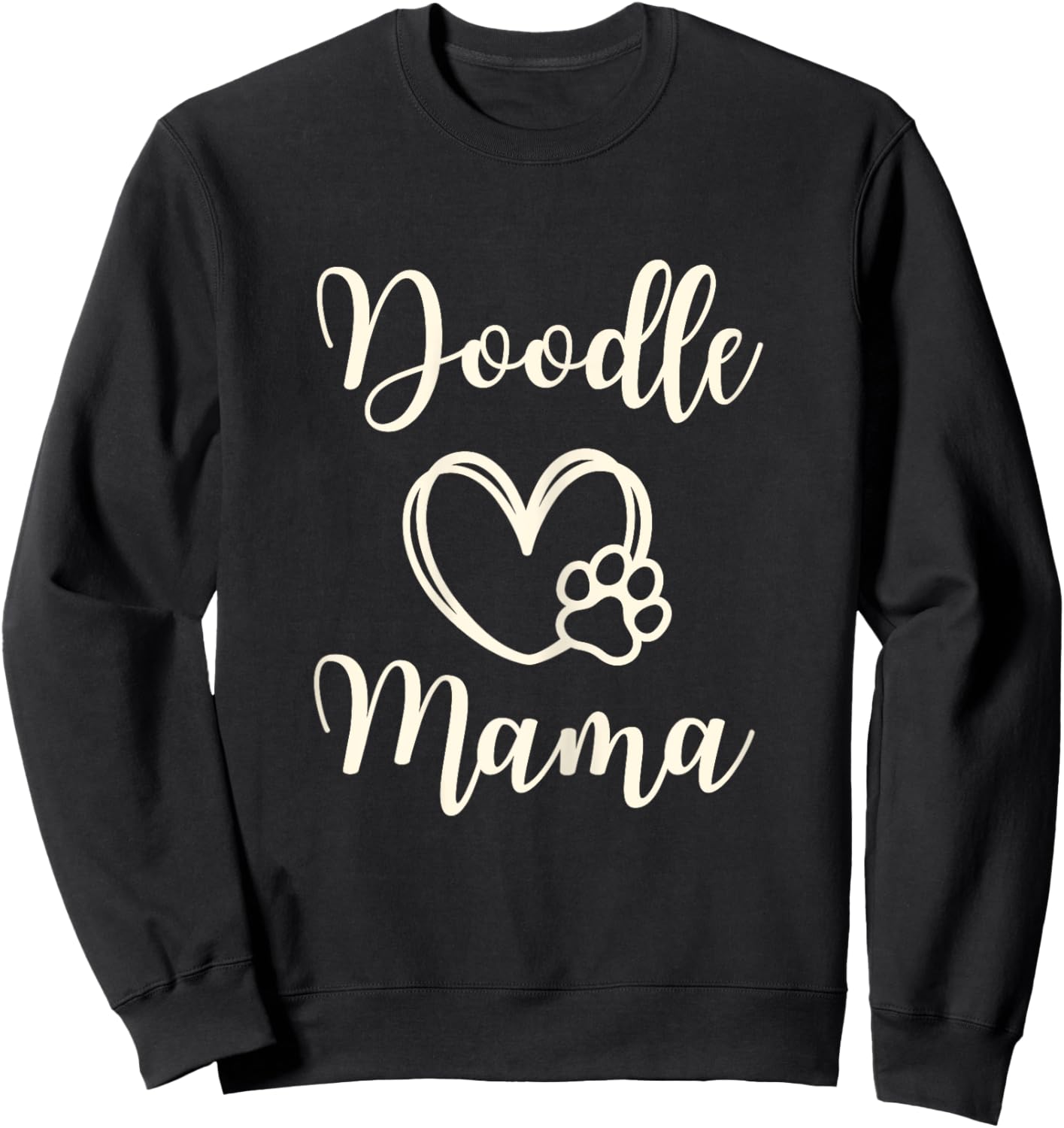 Doodle Mom Gift Mama Funny Dog Goldendoodle Sweatshirt - Sweatshirt | Black