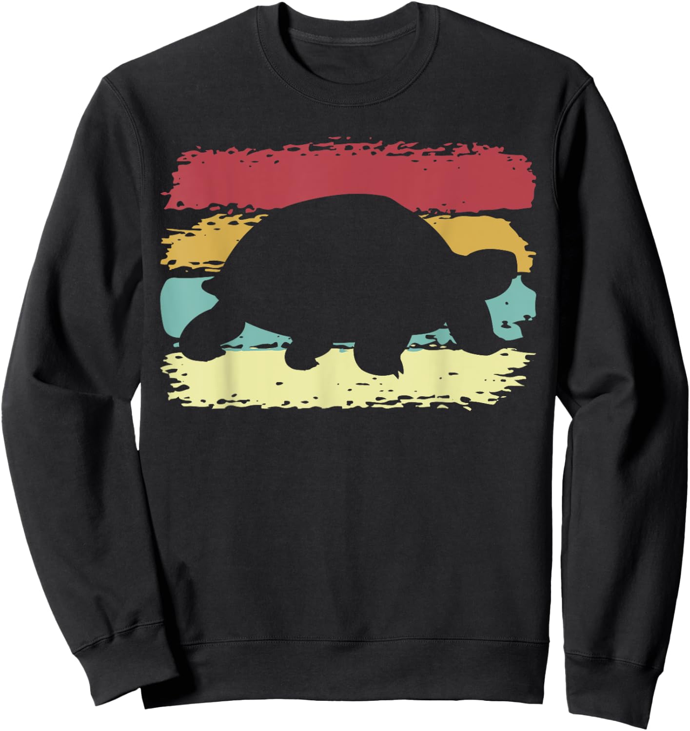 Vintage Tortoises Turtle Lover Funny Tortoise Retro Sweatshirt - Sweatshirt | Black