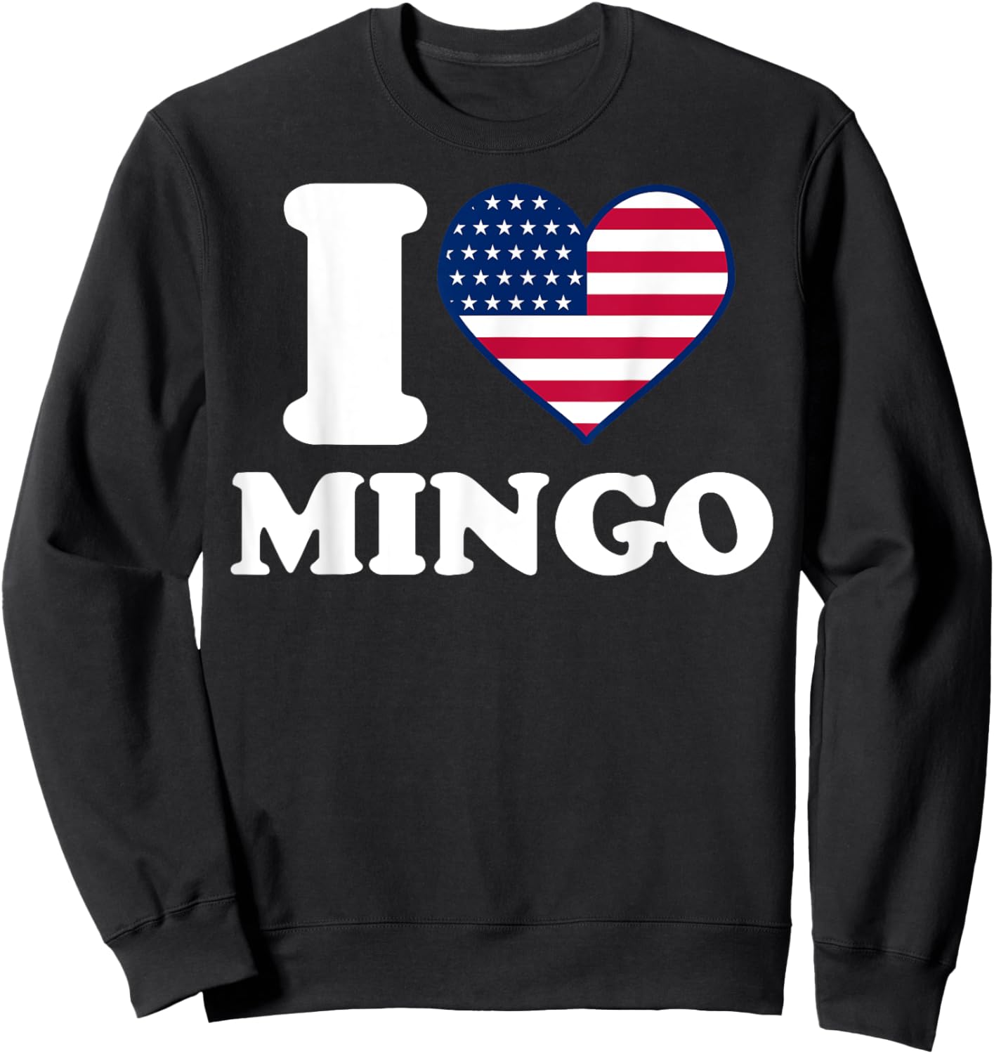 I love Mingo I heart Mingo Sweatshirt - Sweatshirt | Black