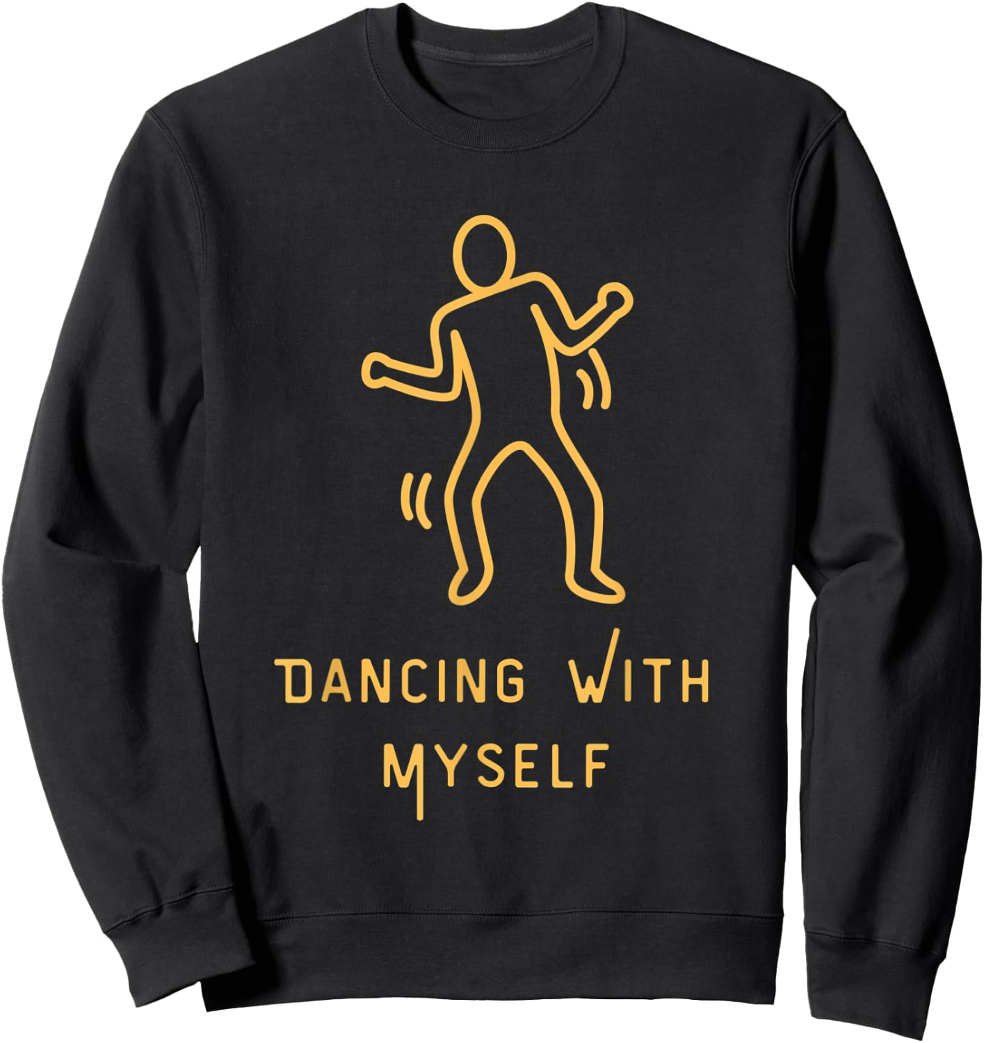 Funny 1980s Dancing With Myself Shirt Sweatshirt - Sweatshirt | Black