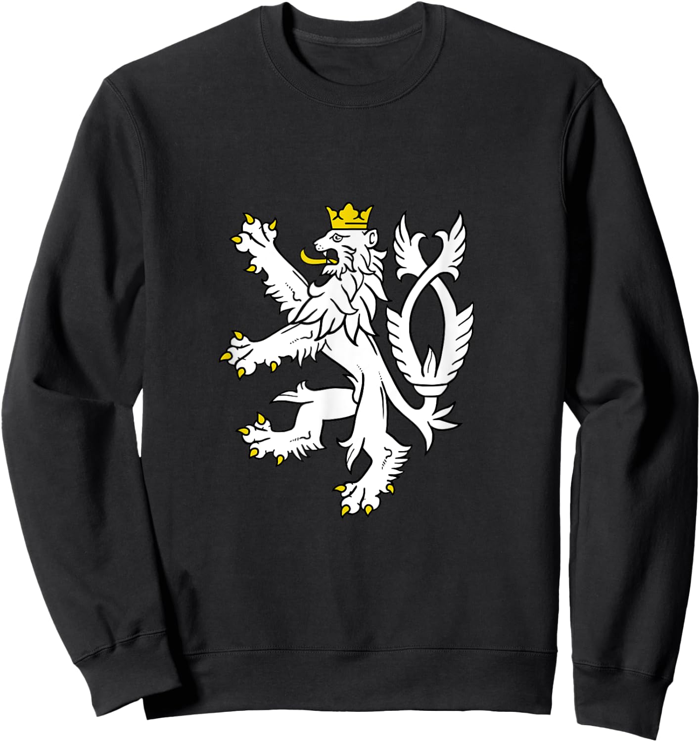 Czech Republic Coat Of Arms Shirt Bohemian Lion Symbol Sweatshirt - Sweatshirt | Black