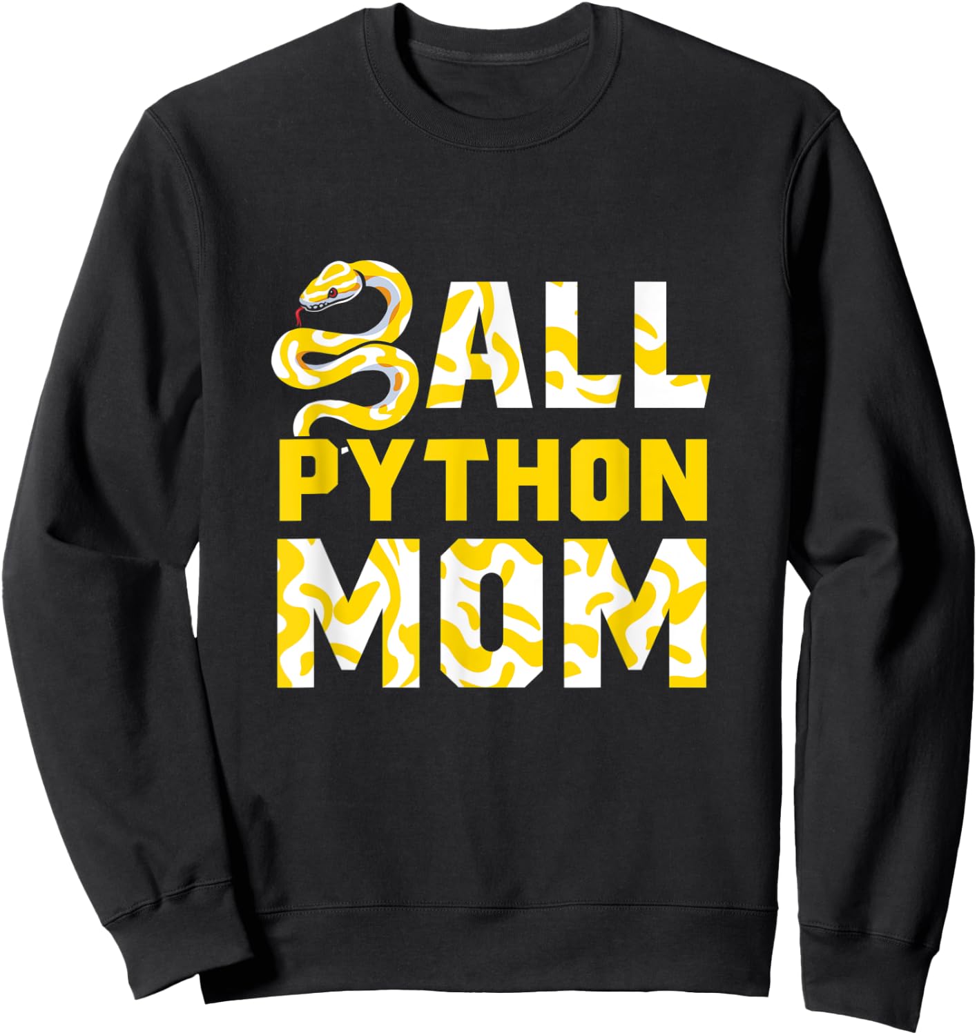 Banana Ball Python Herpetologist Ball Python Mom Herpetology Sweatshirt - Sweatshirt | Black