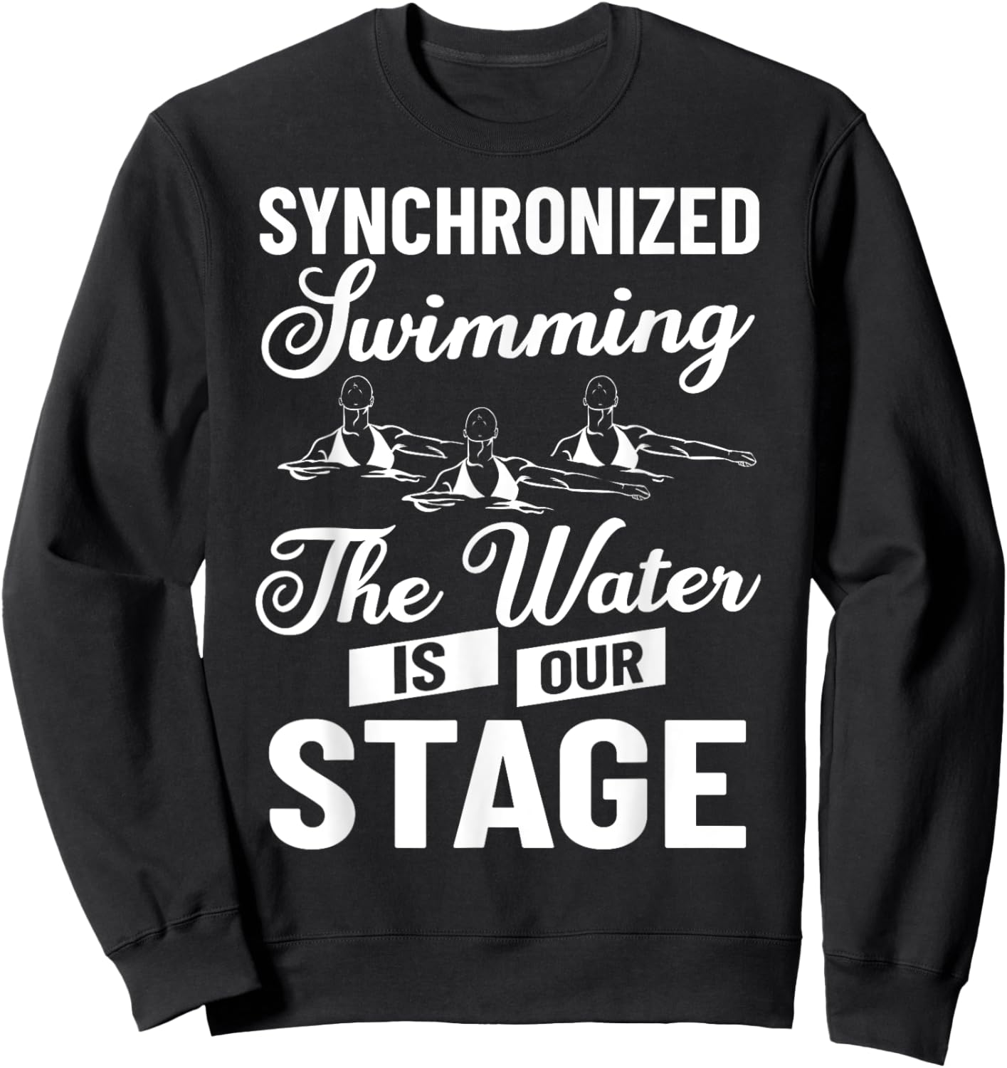 Synchronized Swimming Artistic Swimming Synchronized Swimmer Sweatshirt - Sweatshirt | Black