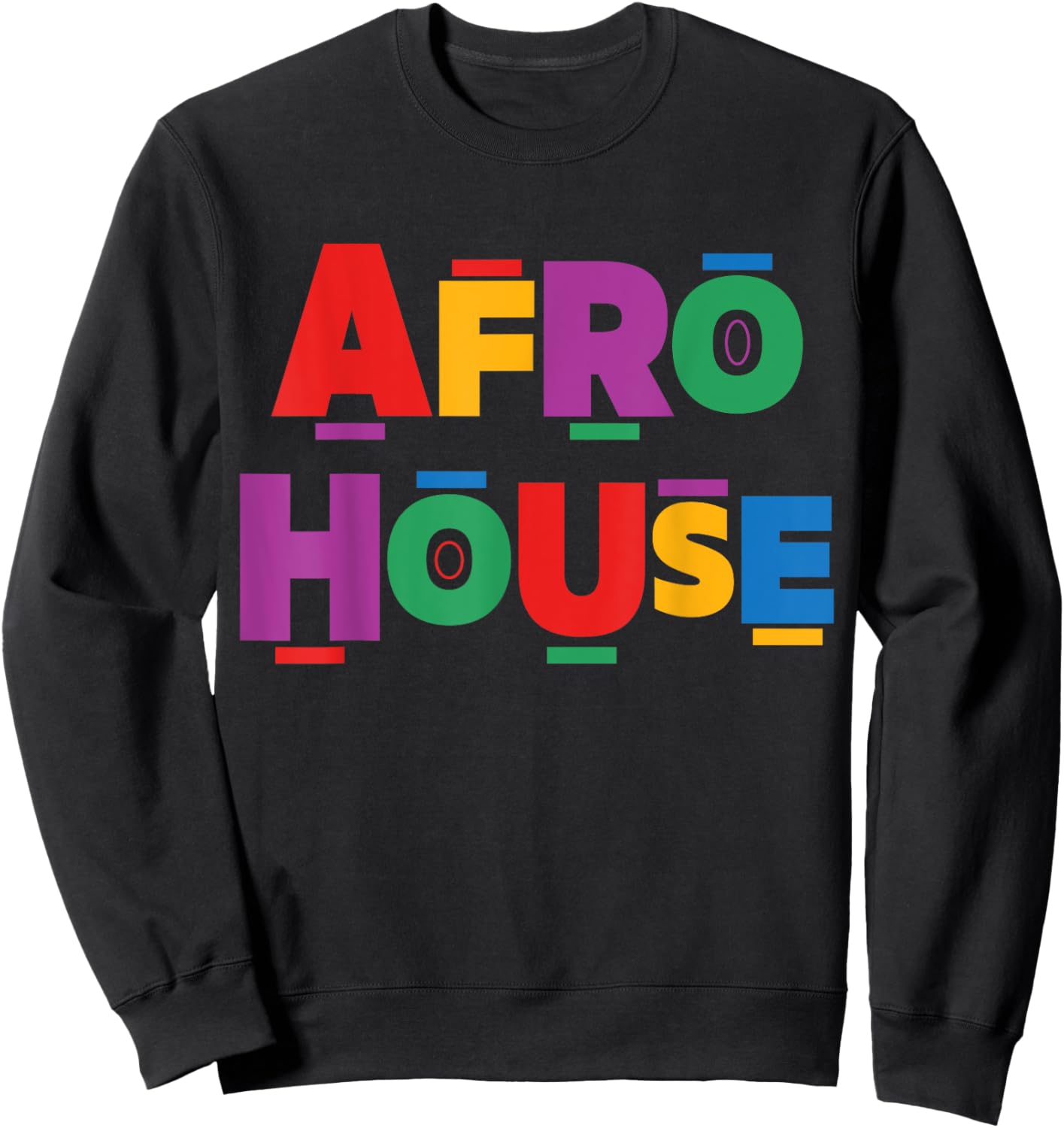 Afro House Music Festival Outfit Amapiano Afro House Music Sweatshirt - Sweatshirt | Black