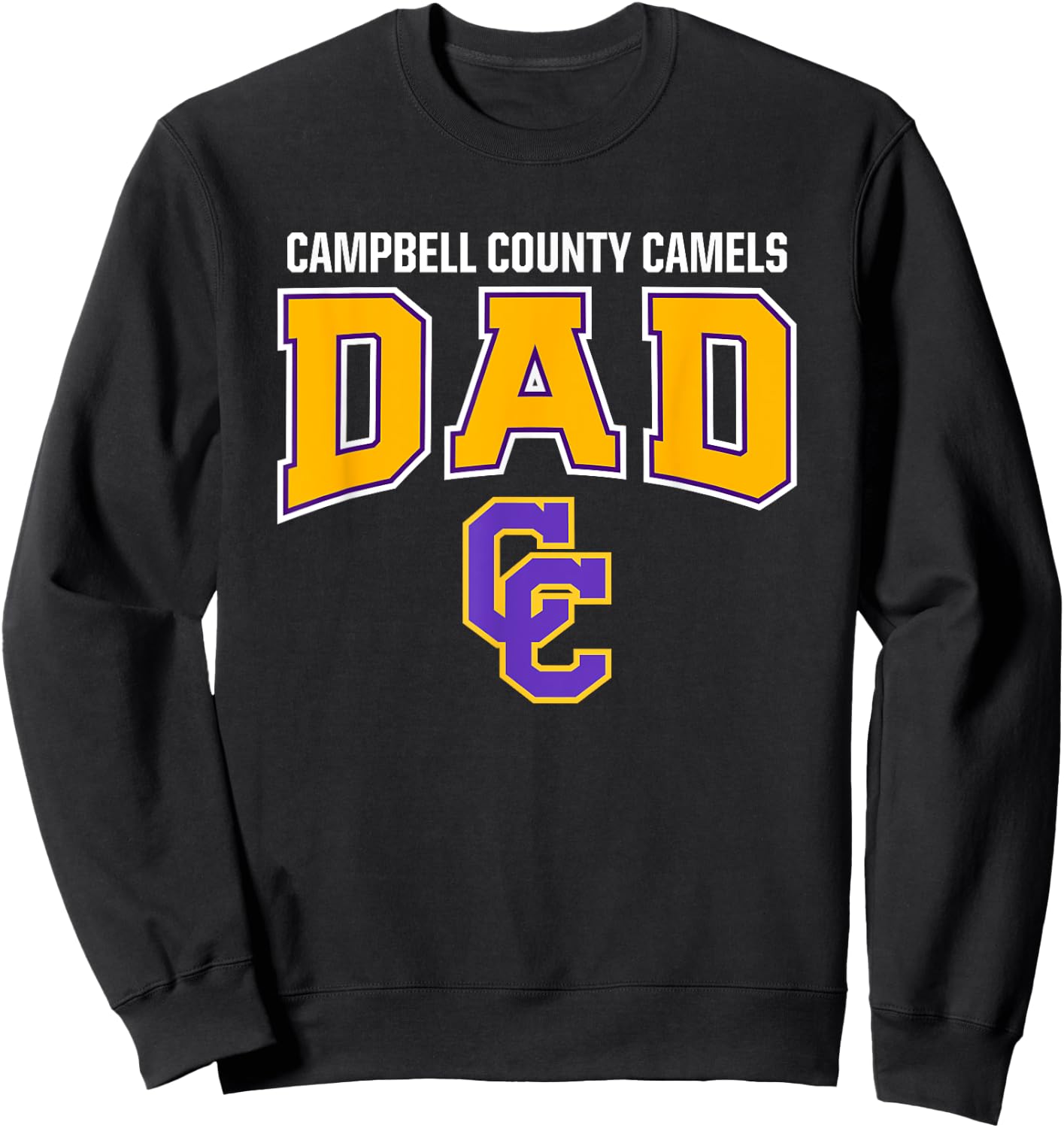 Campbell County Camels Logo Dad HS Sweatshirt - Sweatshirt | Black