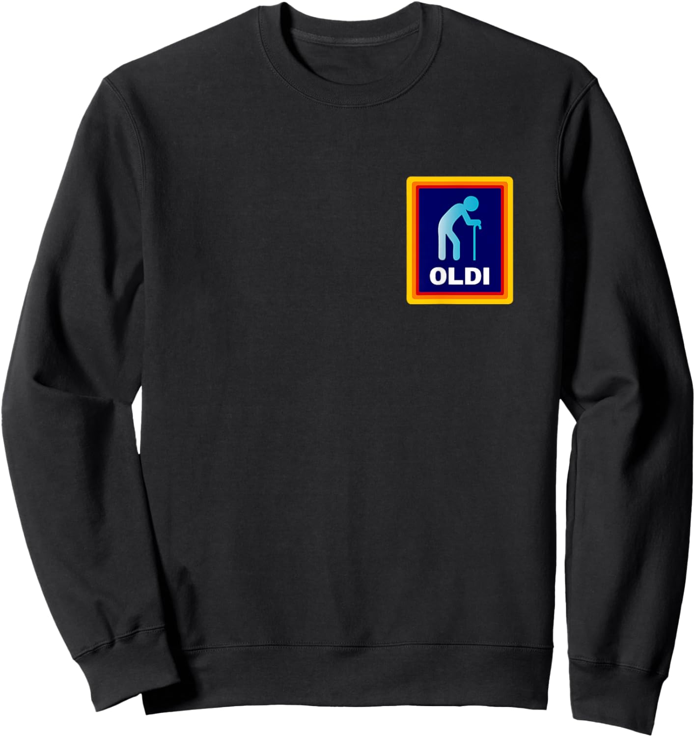 Oldi - Lustige Parodie für Opa Geburtstag oder Oma Geburtstag Sweatshirt - Sweatshirt | Black