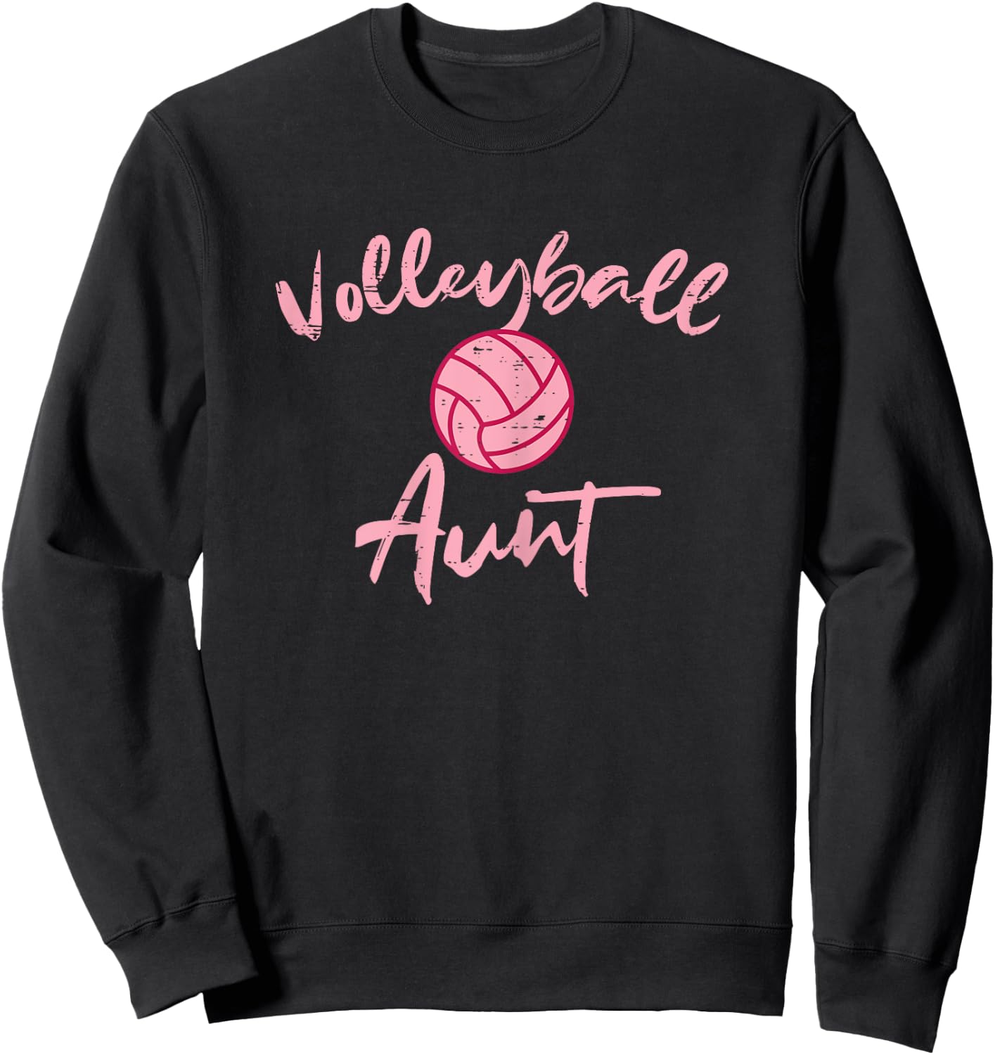 Volleyball Aunt Cute Mothers Day Sports Aunty Auntie Women Sweatshirt - Sweatshirt | Black