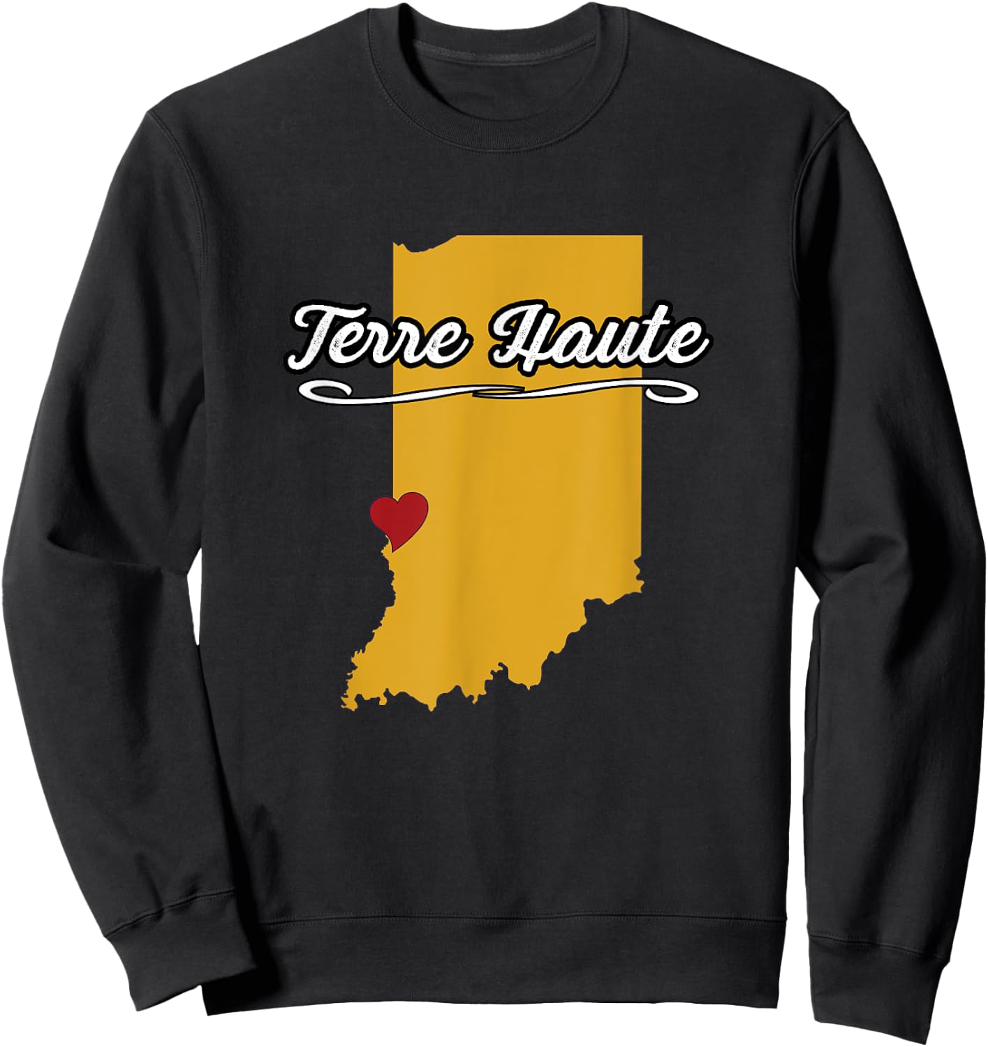 City of Terre Haute Indiana | Hoosier Novelty Merch Gift Sweatshirt - Sweatshirt | Black