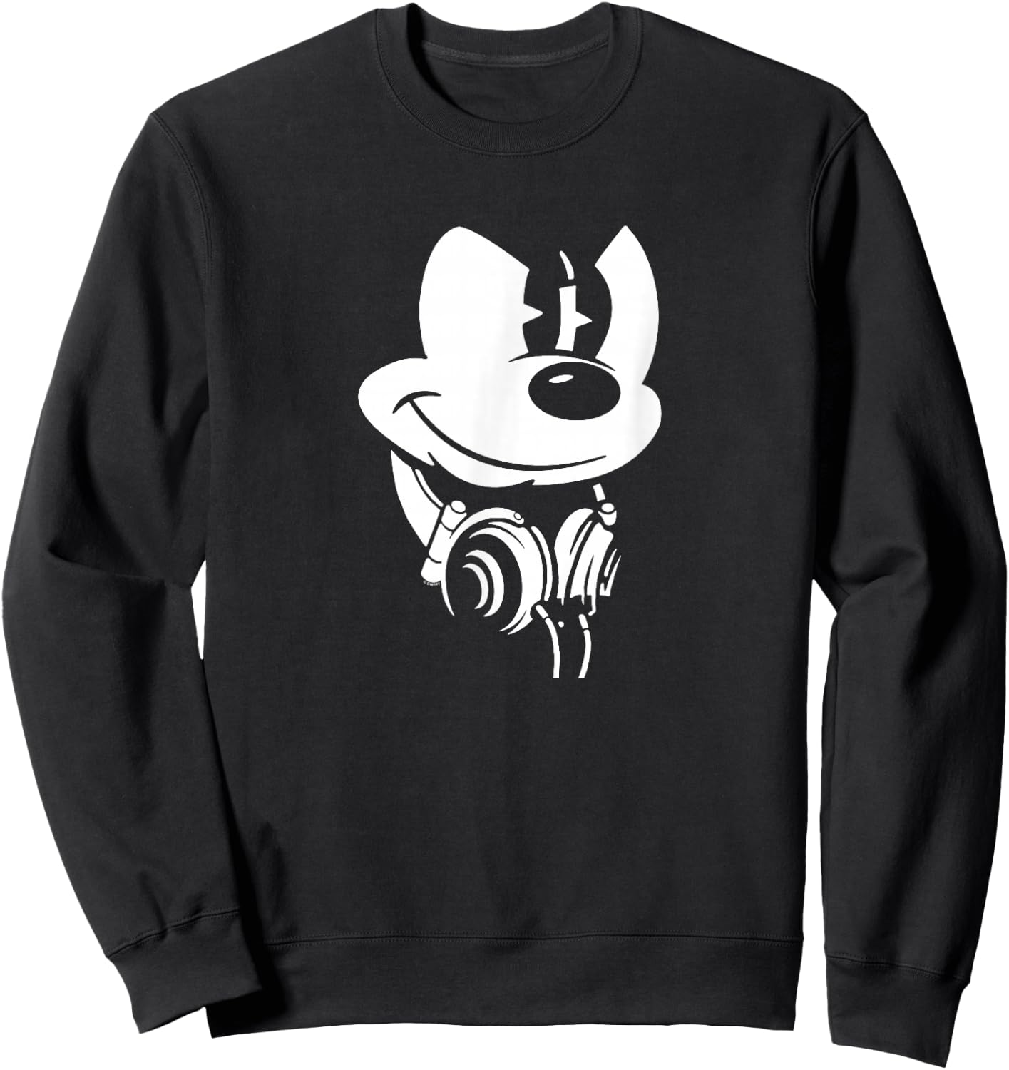 Disney - Mickey Dj Headphones Sweatshirt - Sweatshirt | Black