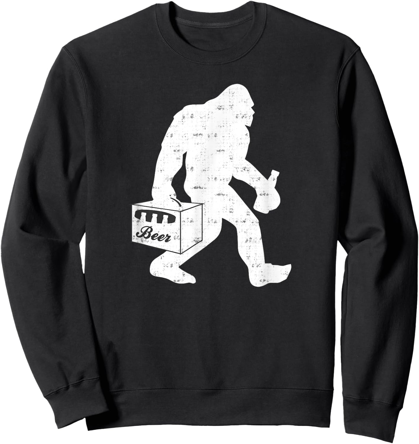 Bigfoot Beer Camping Vintage Sweatshirt - Sweatshirt | Black