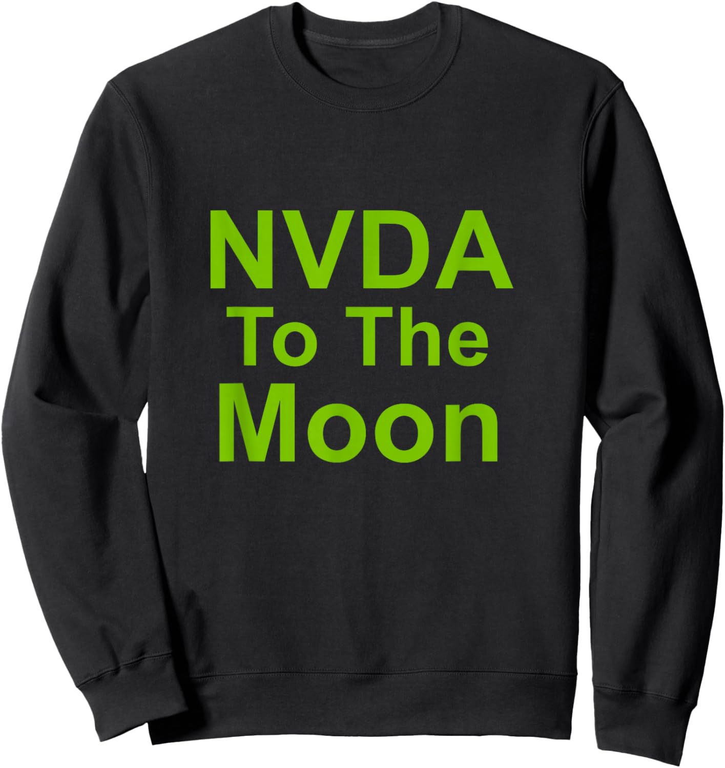NVDA To The Moon Sweatshirt - Sweatshirt | Black