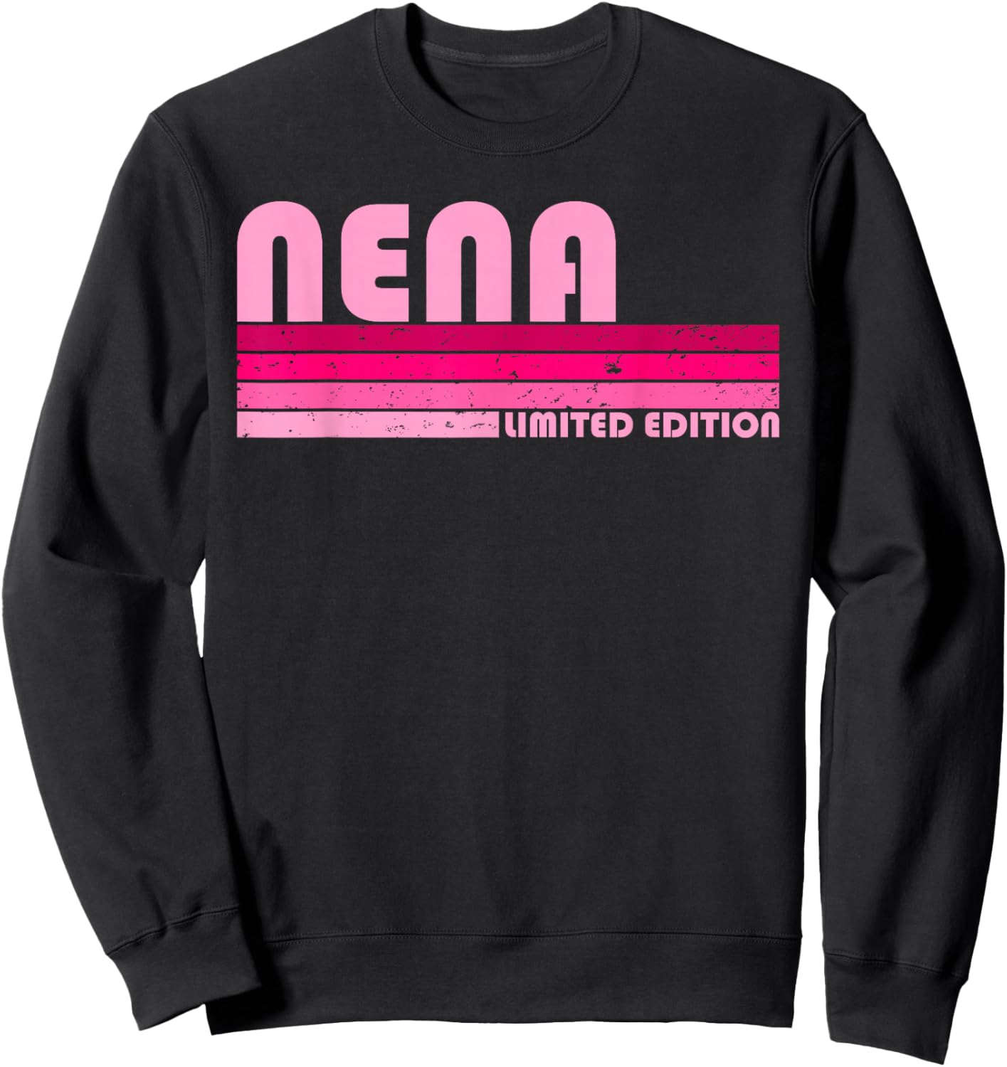 NENA Name Personalisierter Retro Vintage 80er 90er Geburtstag Sweatshirt - Sweatshirt | Black