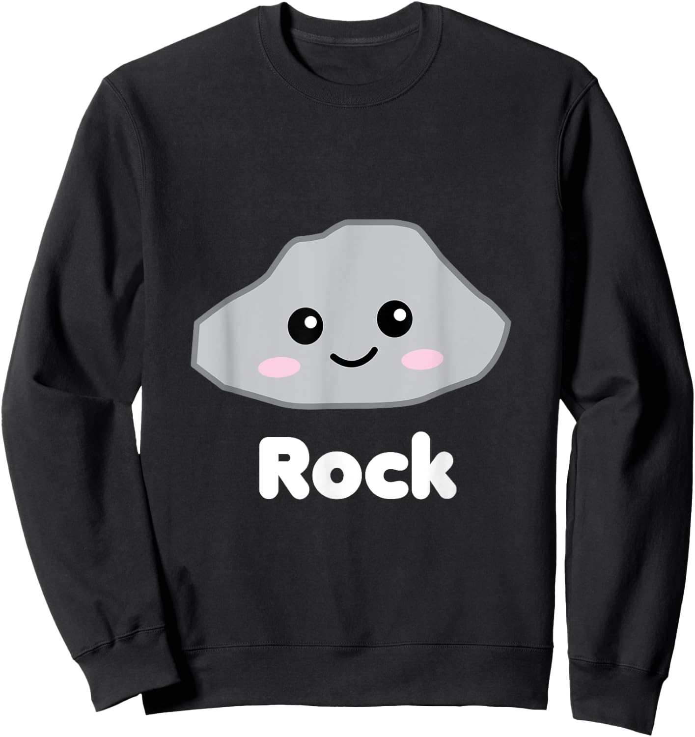 Rock Paper Scissors Easy Group Halloween Costume Funny Sweatshirt - Sweatshirt | Black