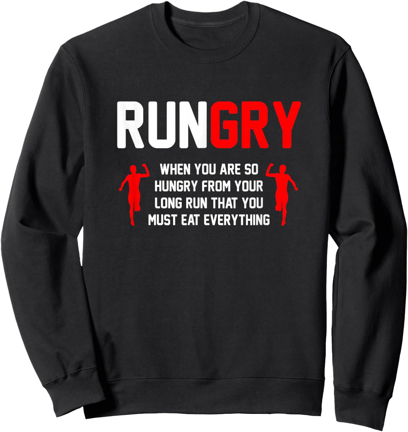 Cross Country Running Gifts & Accessories Adult Classic Fit Black XC Run Runner Sweatshirt - Sweatshirt | Black