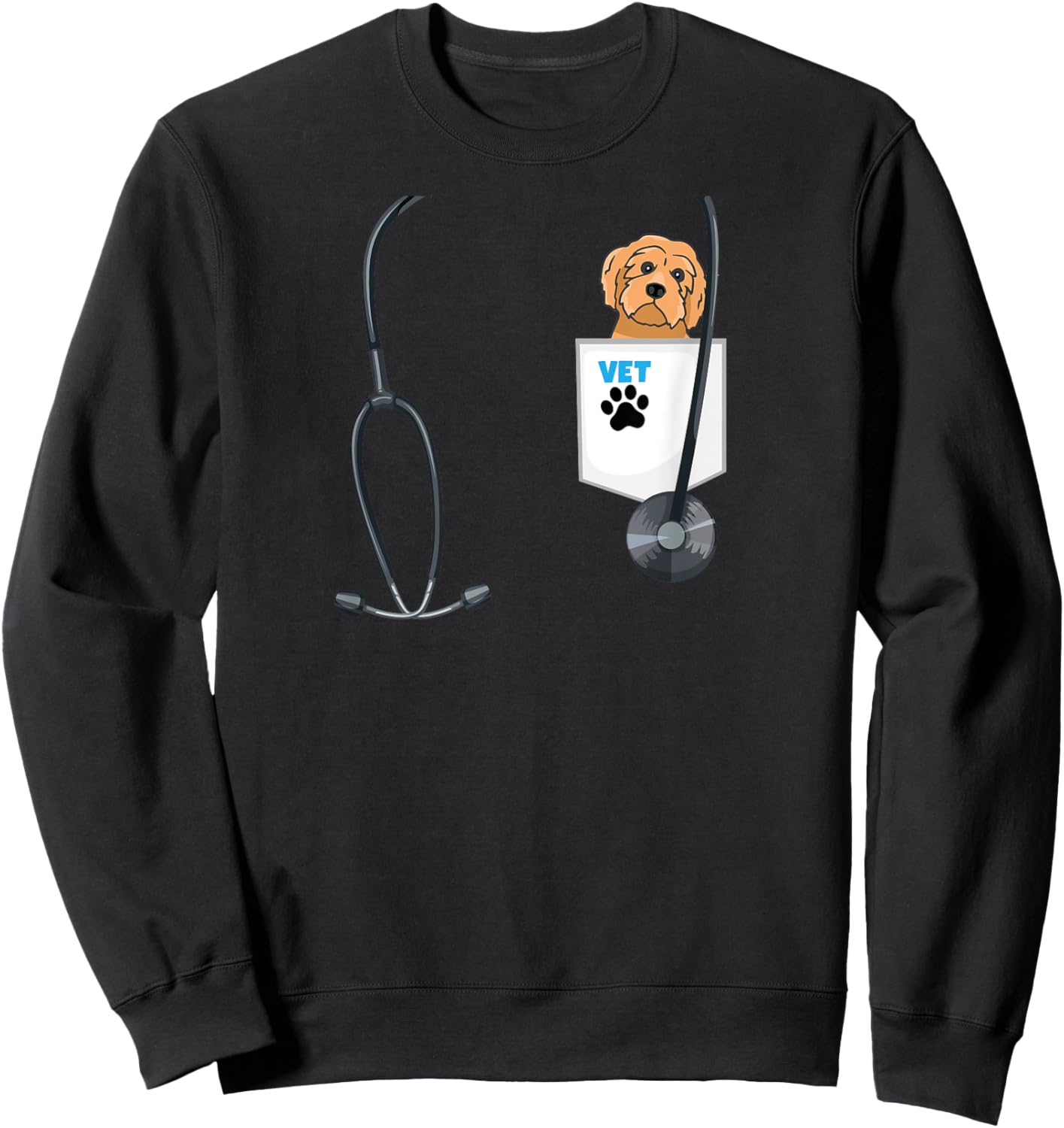 Future Veterinarian Costume Vet Outfit School Career Day Sweatshirt - Sweatshirt | Black