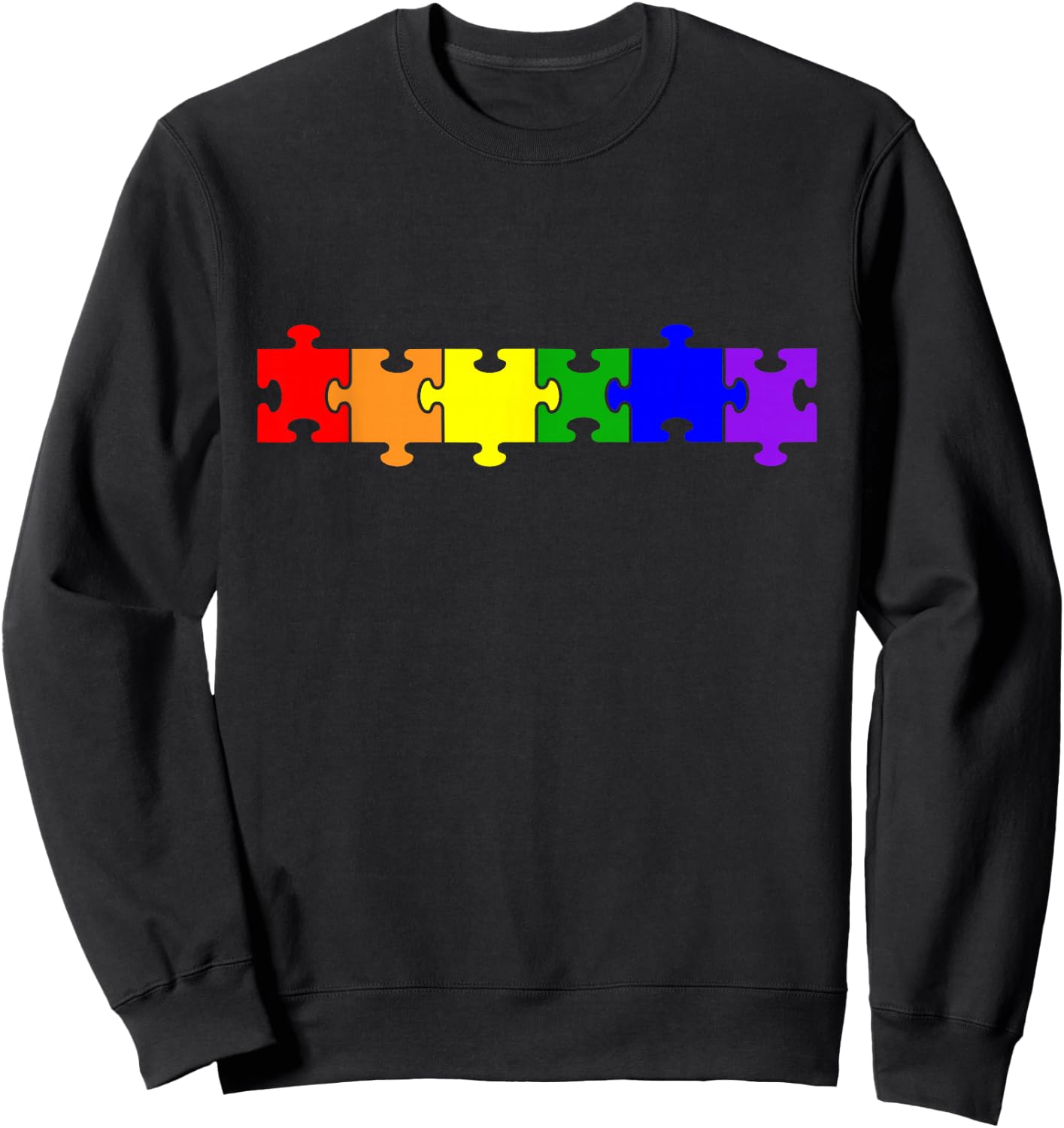 Colourful Puzzle Sweatshirt - Sweatshirt | Black