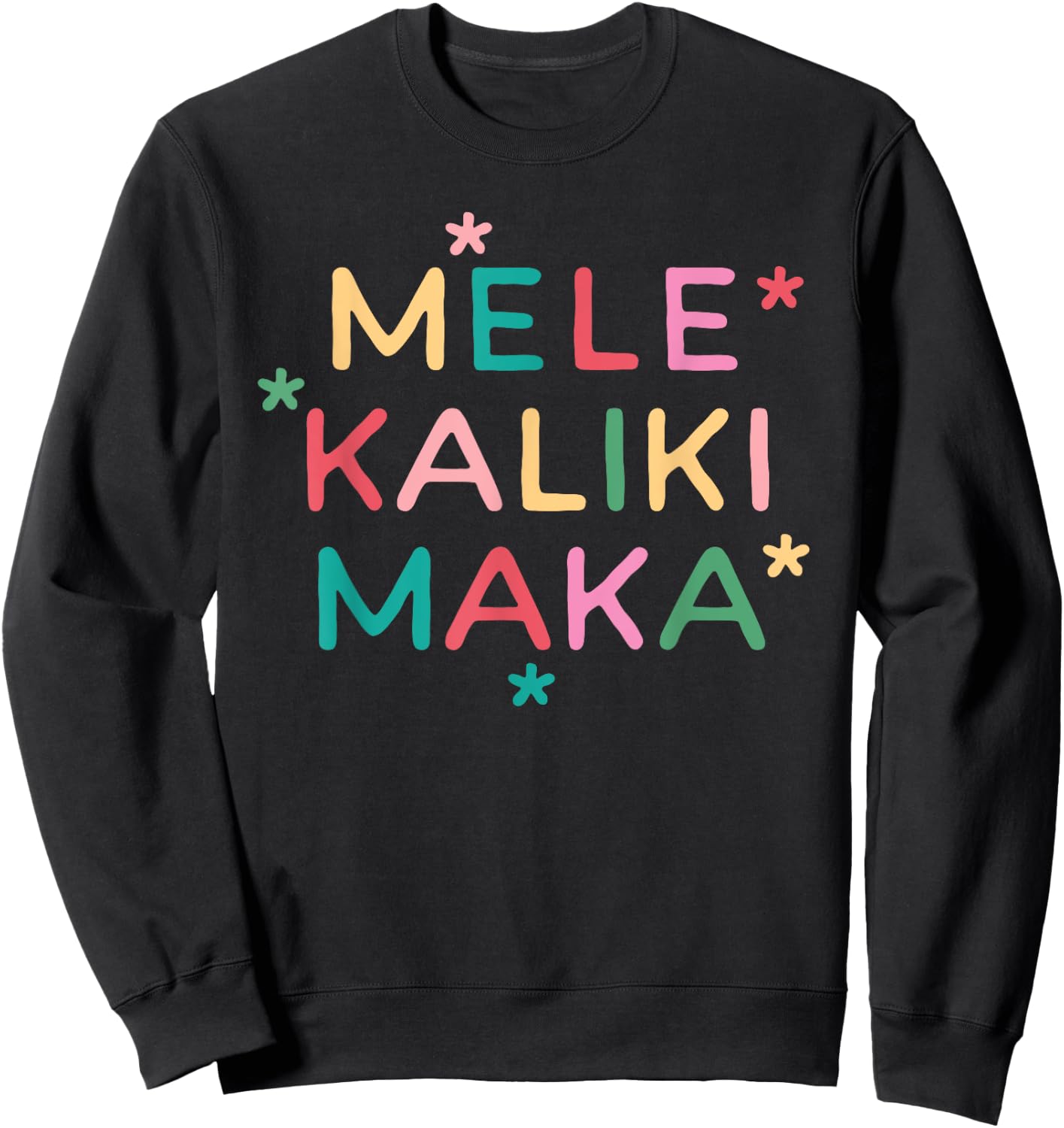 Retro Mele Kalikimaka Tropical Vintage Hawaiian Christmas Sweatshirt - Sweatshirt | Black
