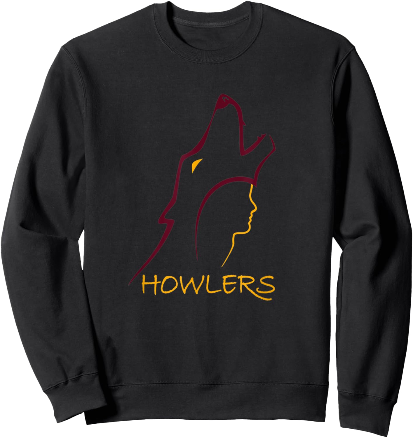 Howlers Wolf Sweatshirt - Sweatshirt | Black