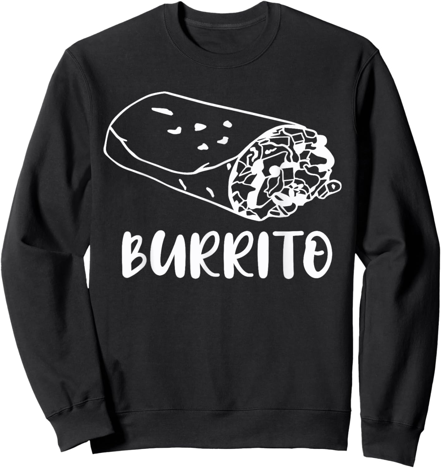 Burrito Taco Taquito Dad Mom Child Baby Matching Family Sweatshirt - Sweatshirt | Black