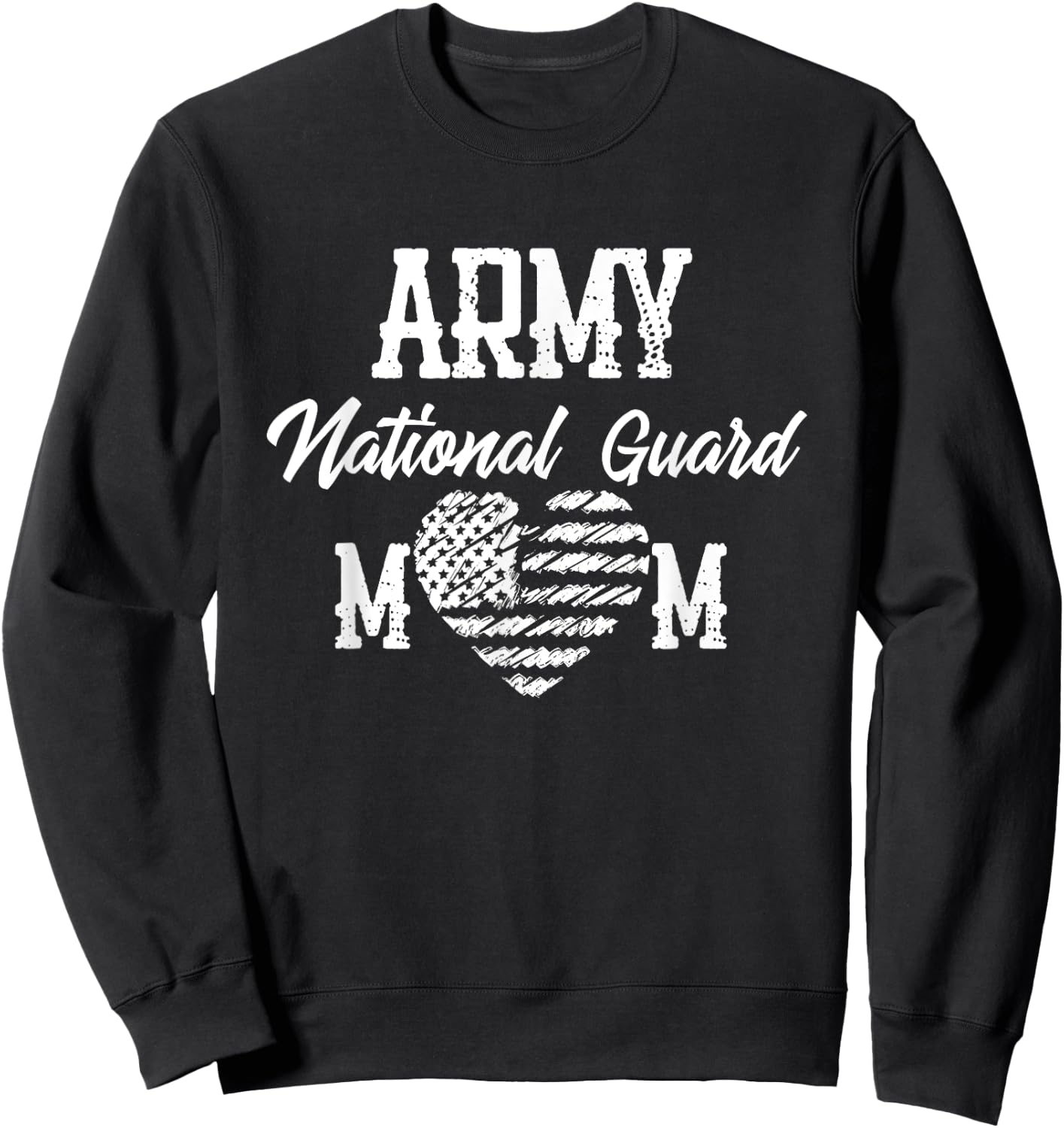 Army National Guard Mom Of Hero Military Family Sweatshirt - Sweatshirt | Black