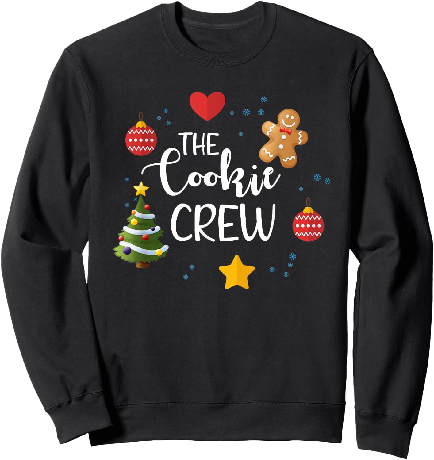 The Cookie Crew, Cookie Baking Crew, Baking Spirit Bright Sweatshirt - Sweatshirt | Black