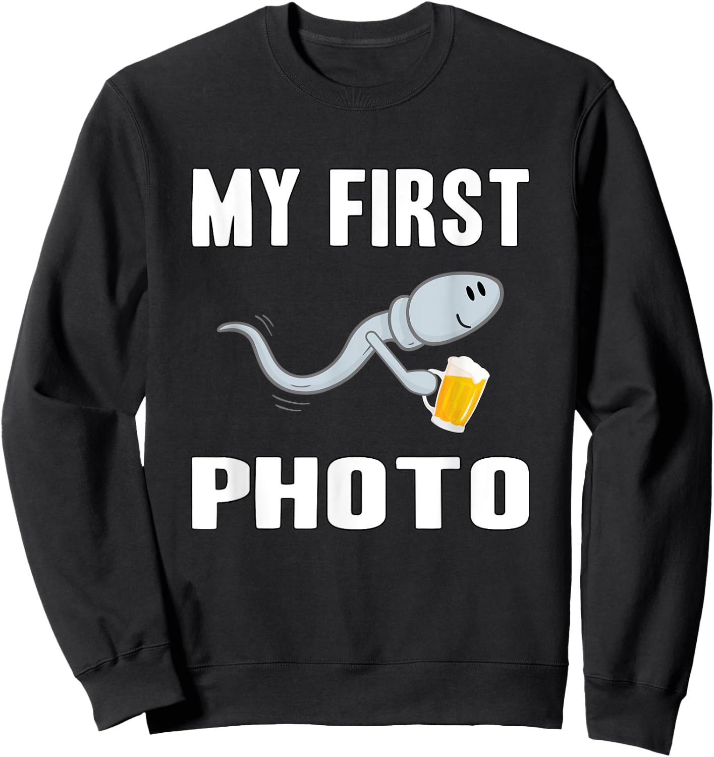 Beer Sperm Photo Sweatshirt - Sweatshirt | Black