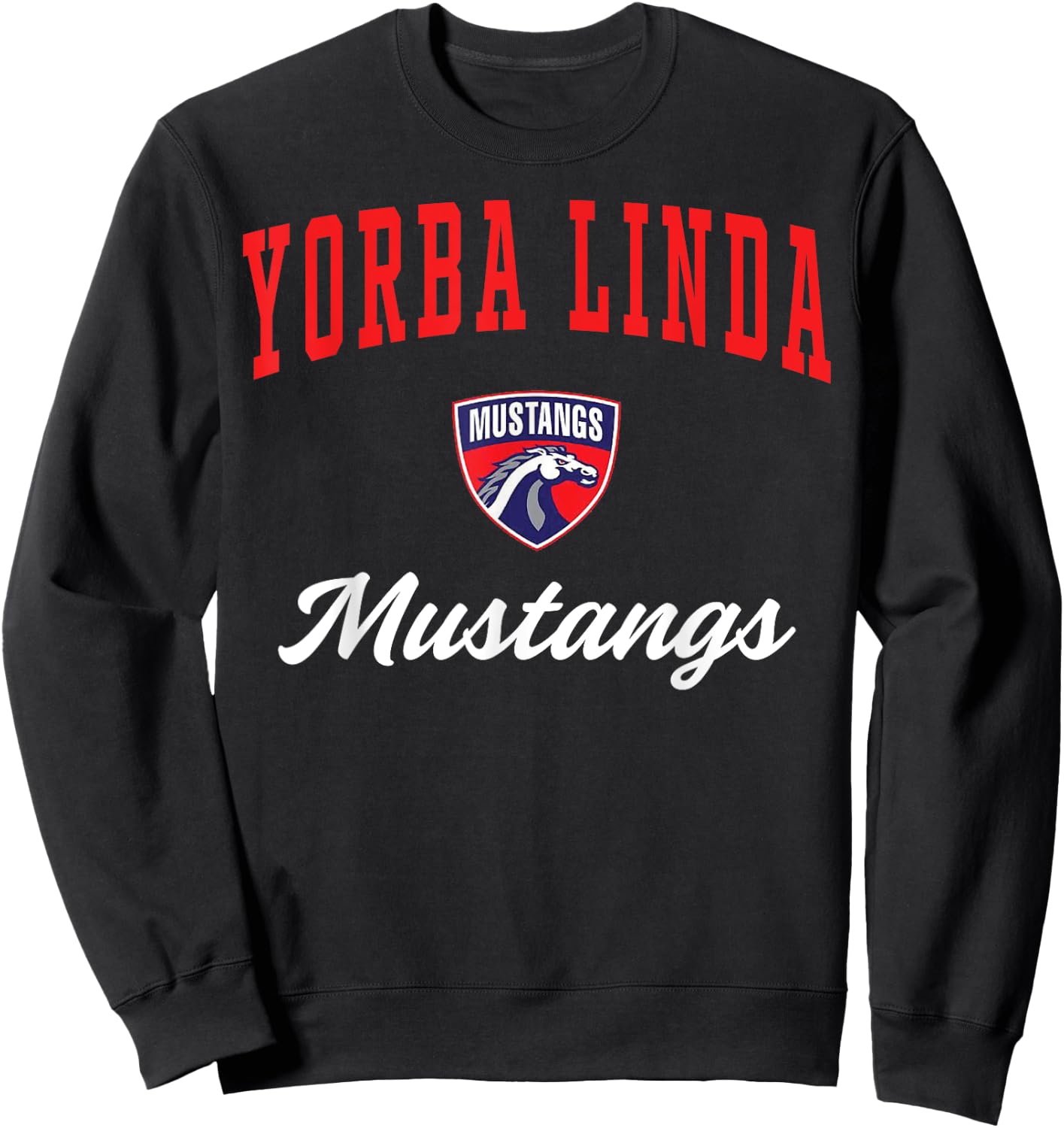 Yorba Linda High School Mustangs C3 Sweatshirt - Sweatshirt | Black
