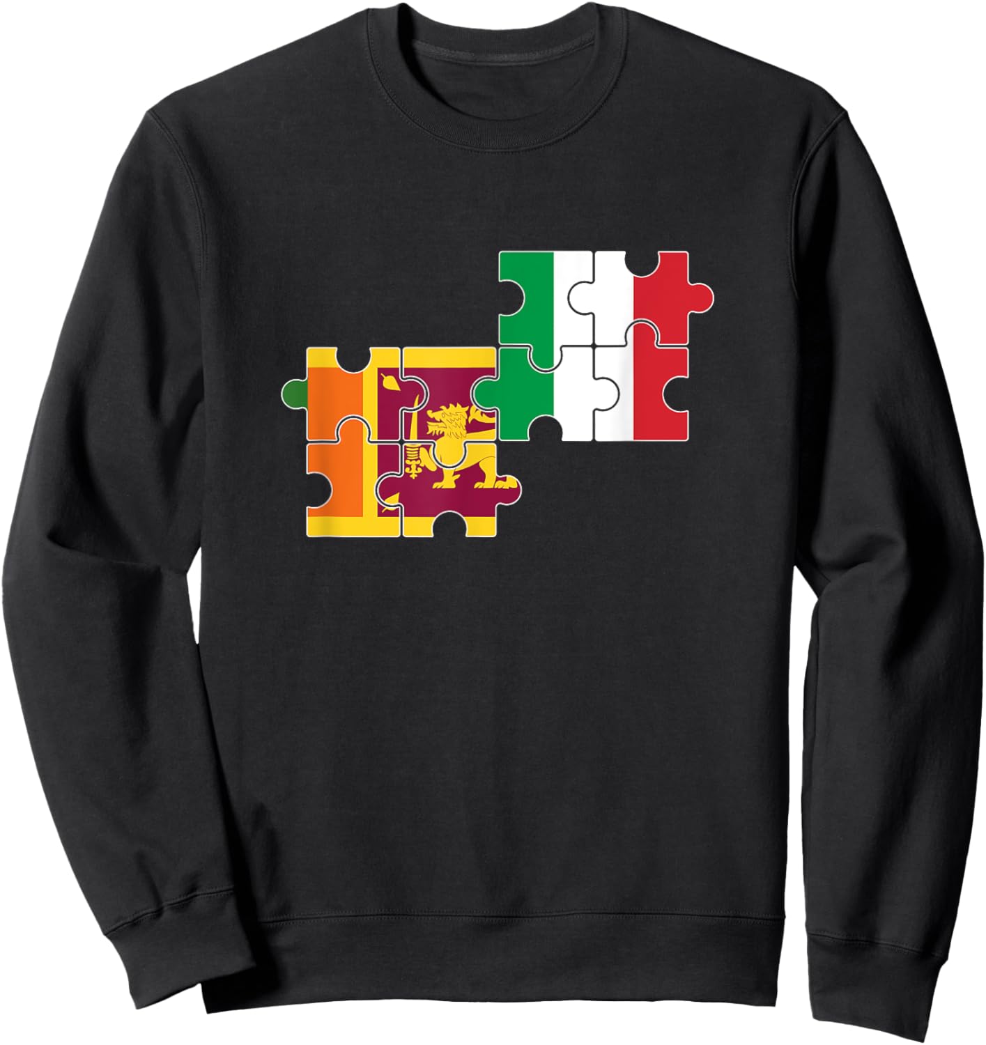 Sri Lanka Italy Flag Italian Sri Lankan Sweatshirt - Sweatshirt | Black
