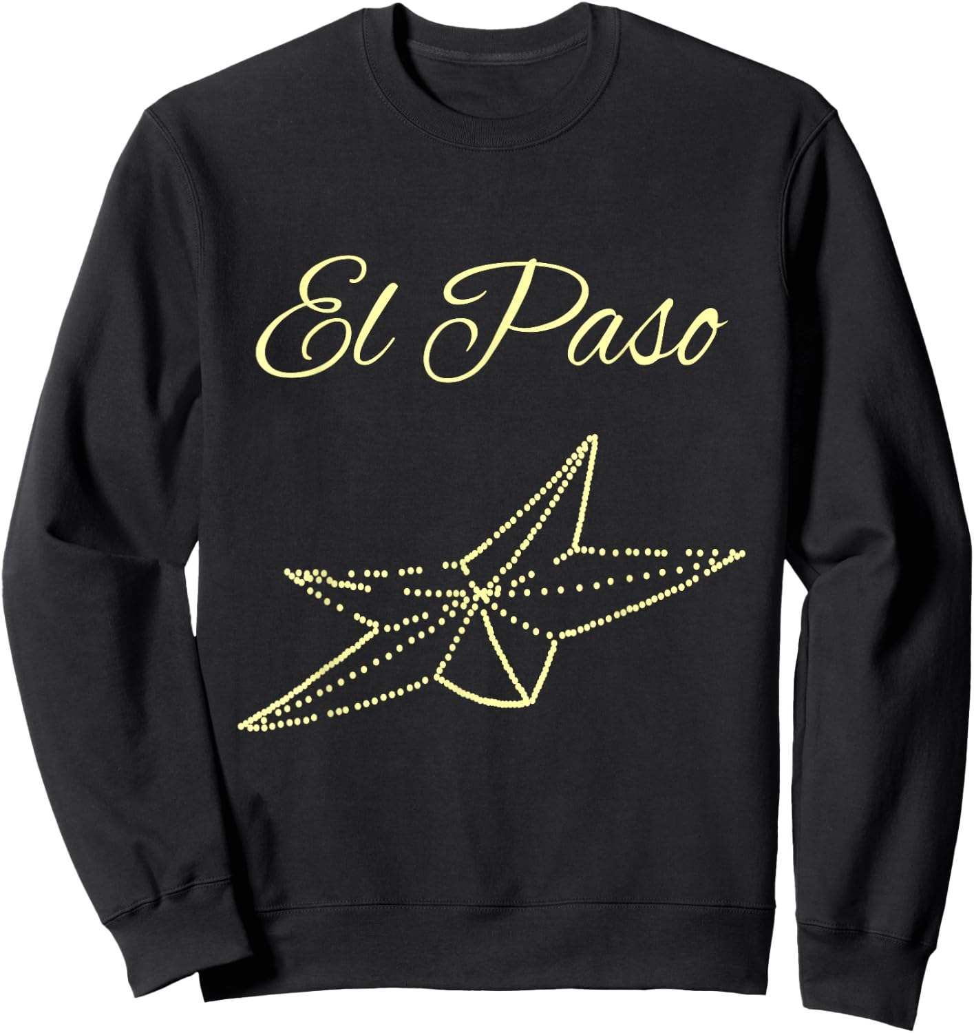 Vintage El Paso Star Perfect El Paso Texas Souvenir Sweatshirt - Sweatshirt | Black