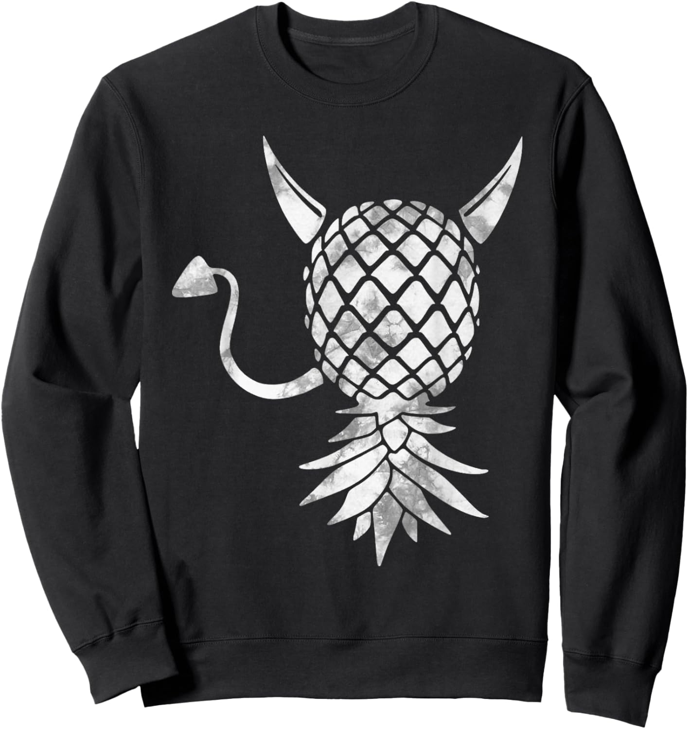 Upside Down Swinger Pineapple Devil Sweatshirt - Sweatshirt | Black