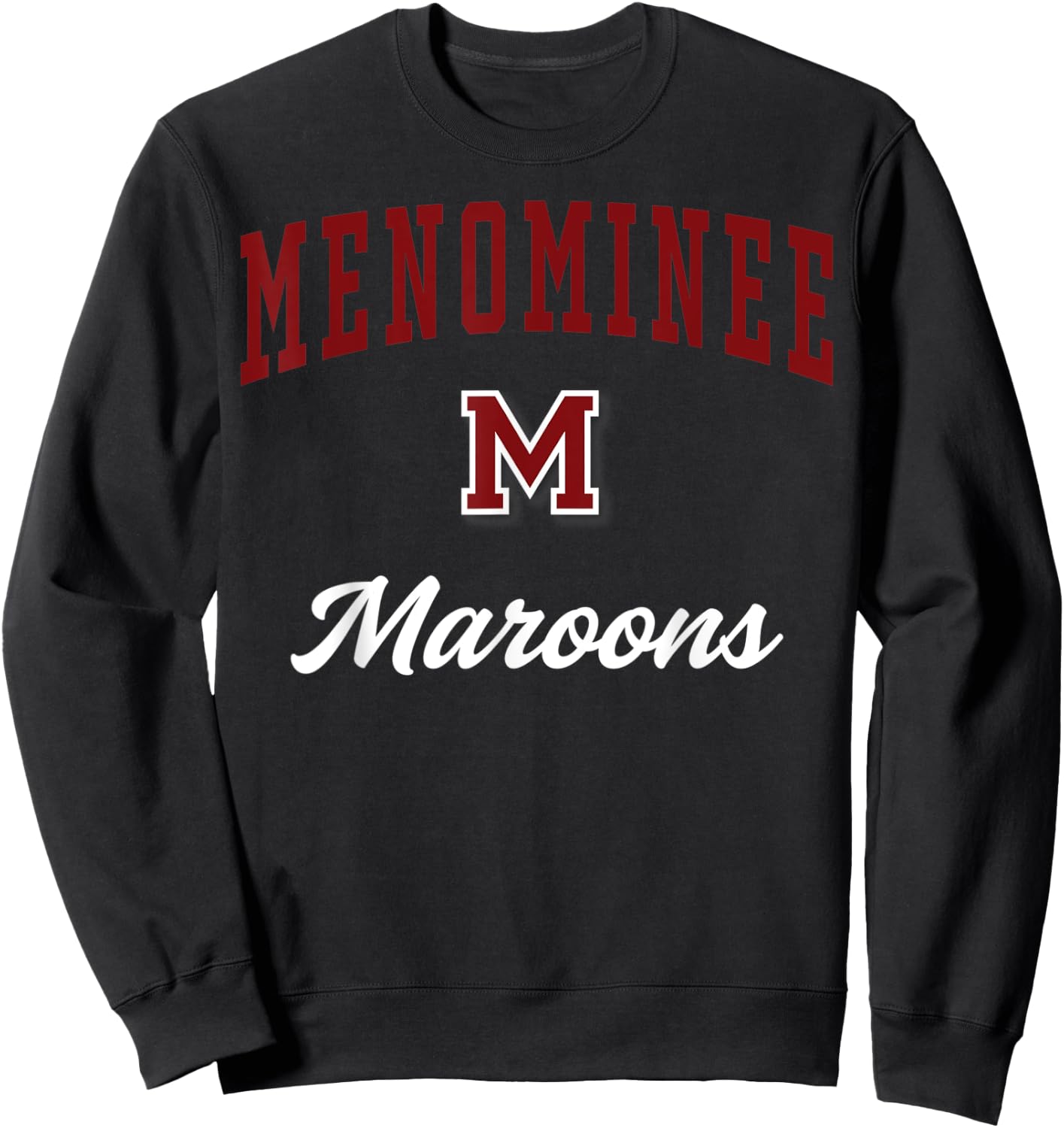 Menominee High School Maroons Sweatshirt - Sweatshirt | Black