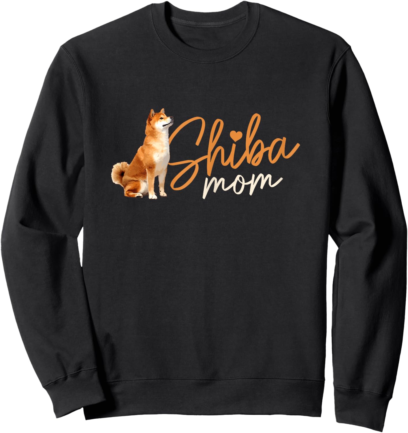 Shiba Mom Funny Cute Dog Shiba Inu Mom Women Sweatshirt - Sweatshirt | Black