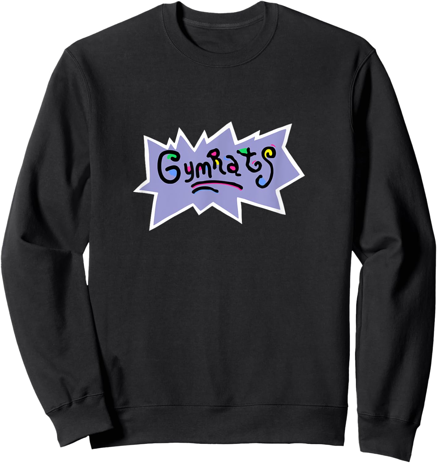 Gym Rat Gymrats Basketball / Workout 90's Shirt Sweatshirt - Sweatshirt | Black