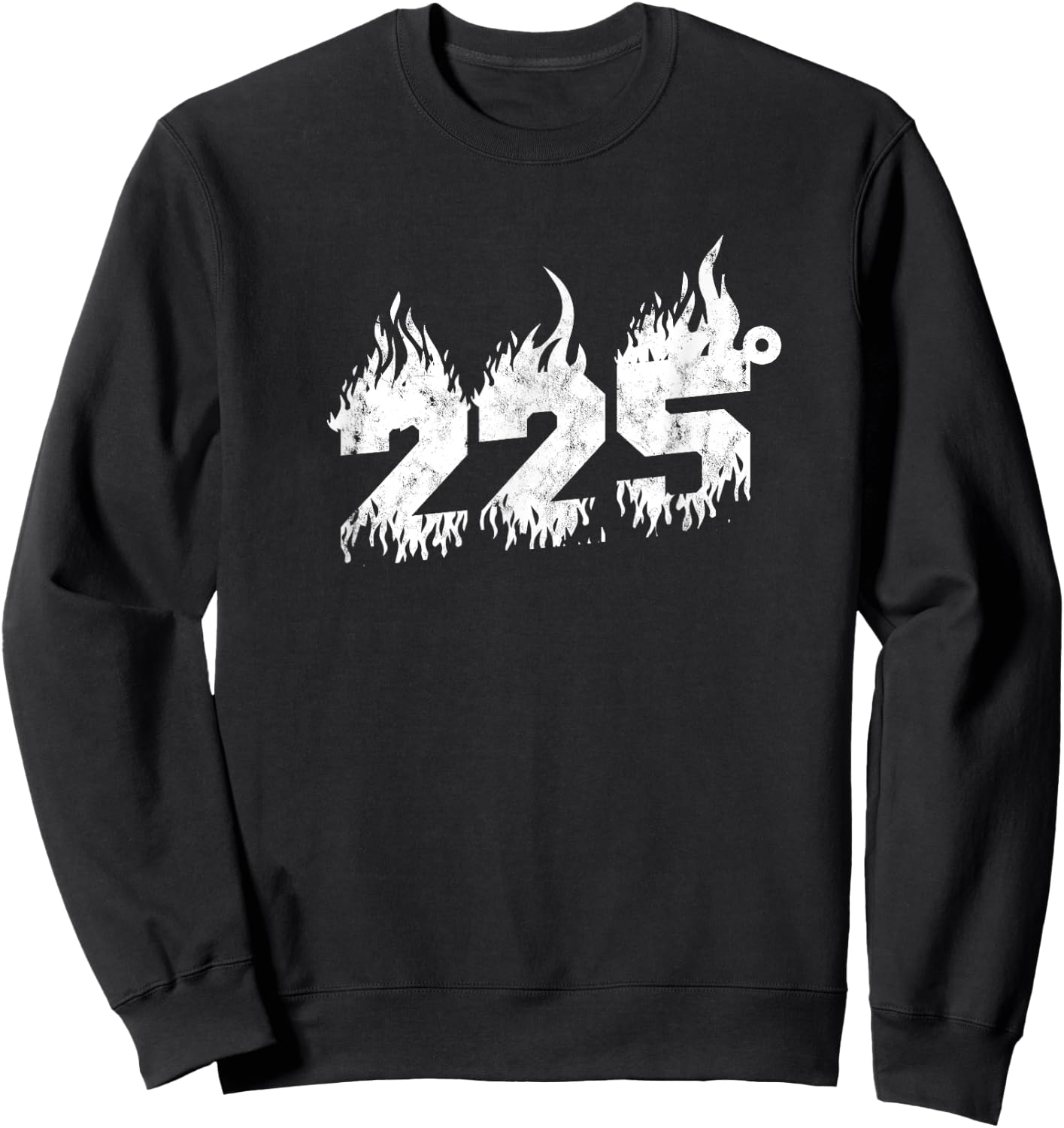 225 degrees - Barbecue Grill and smoke Sweatshirt - Sweatshirt | Black