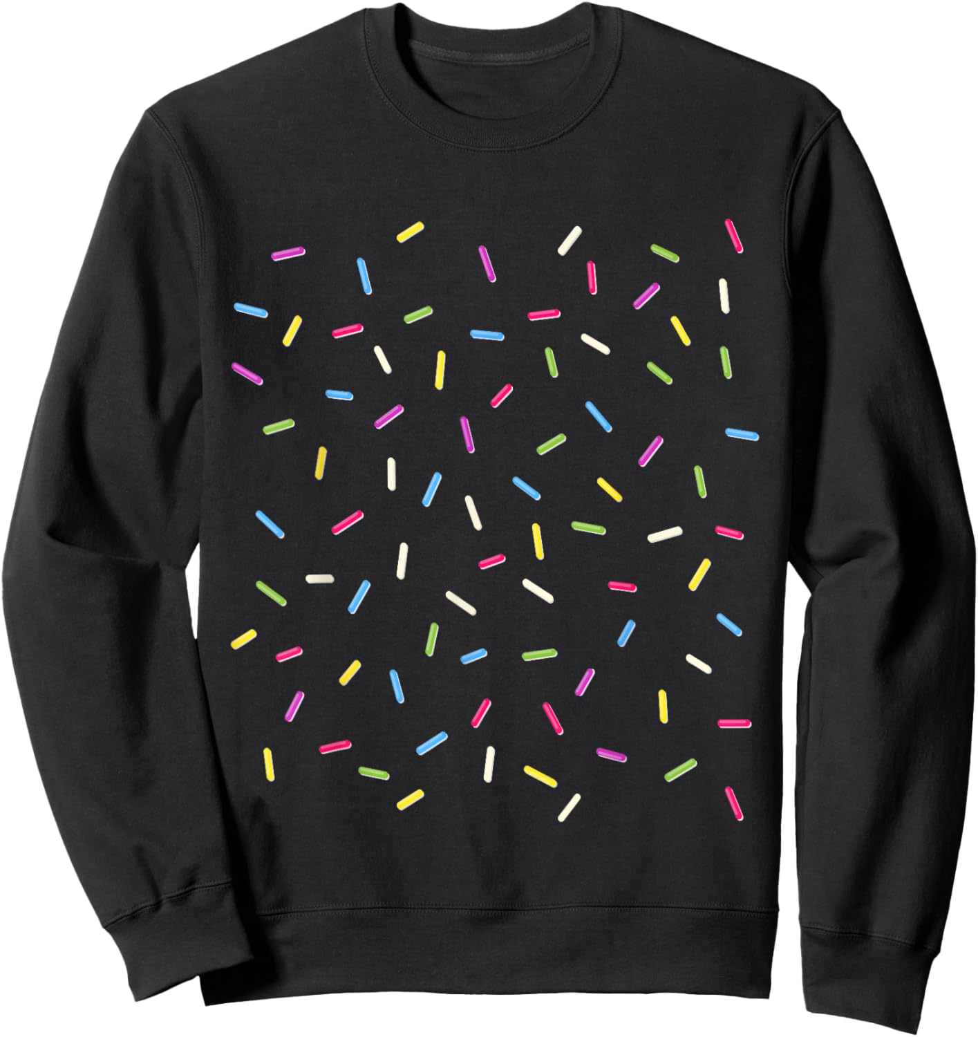 Ice cream Sprinkles Halloween Costume Easy Sweatshirt - Sweatshirt | Black