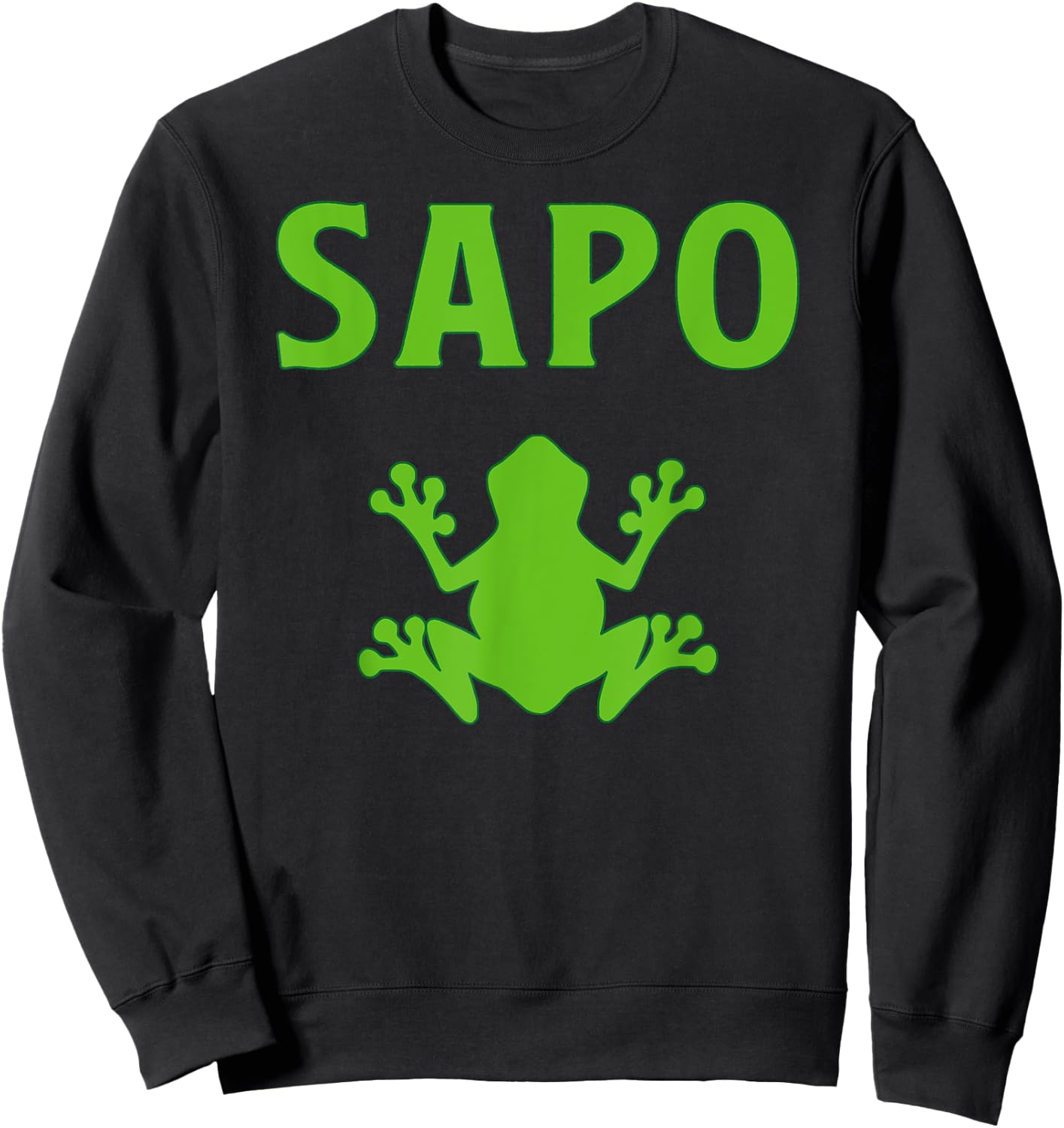 Sapo Shirt | Kambo Ceremony Clothing | Sapo Frog Sweatshirt - Sweatshirt | Black